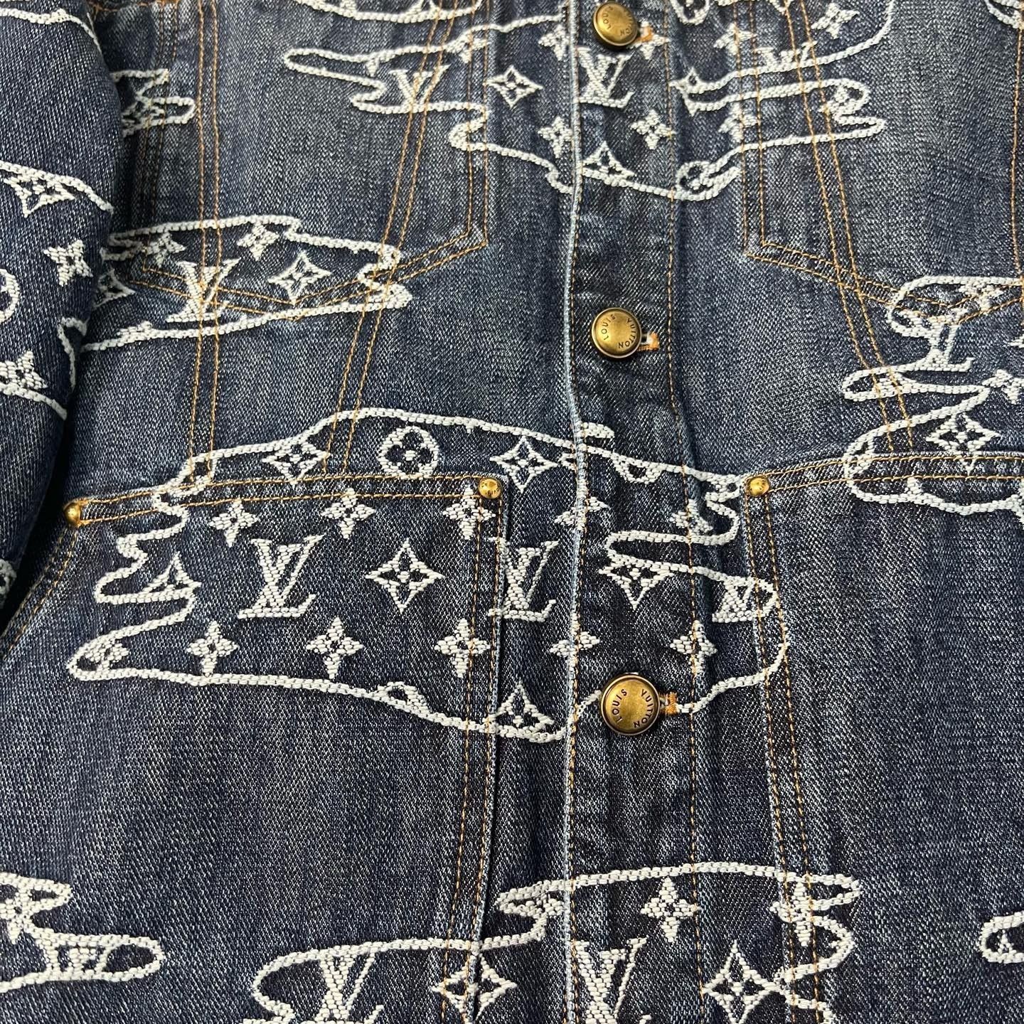 Louis Vuitton Louis Vuitton Nigo Collaboration Denim Jacket Size US L / EU 52-54 / 3 - 5 Thumbnail
