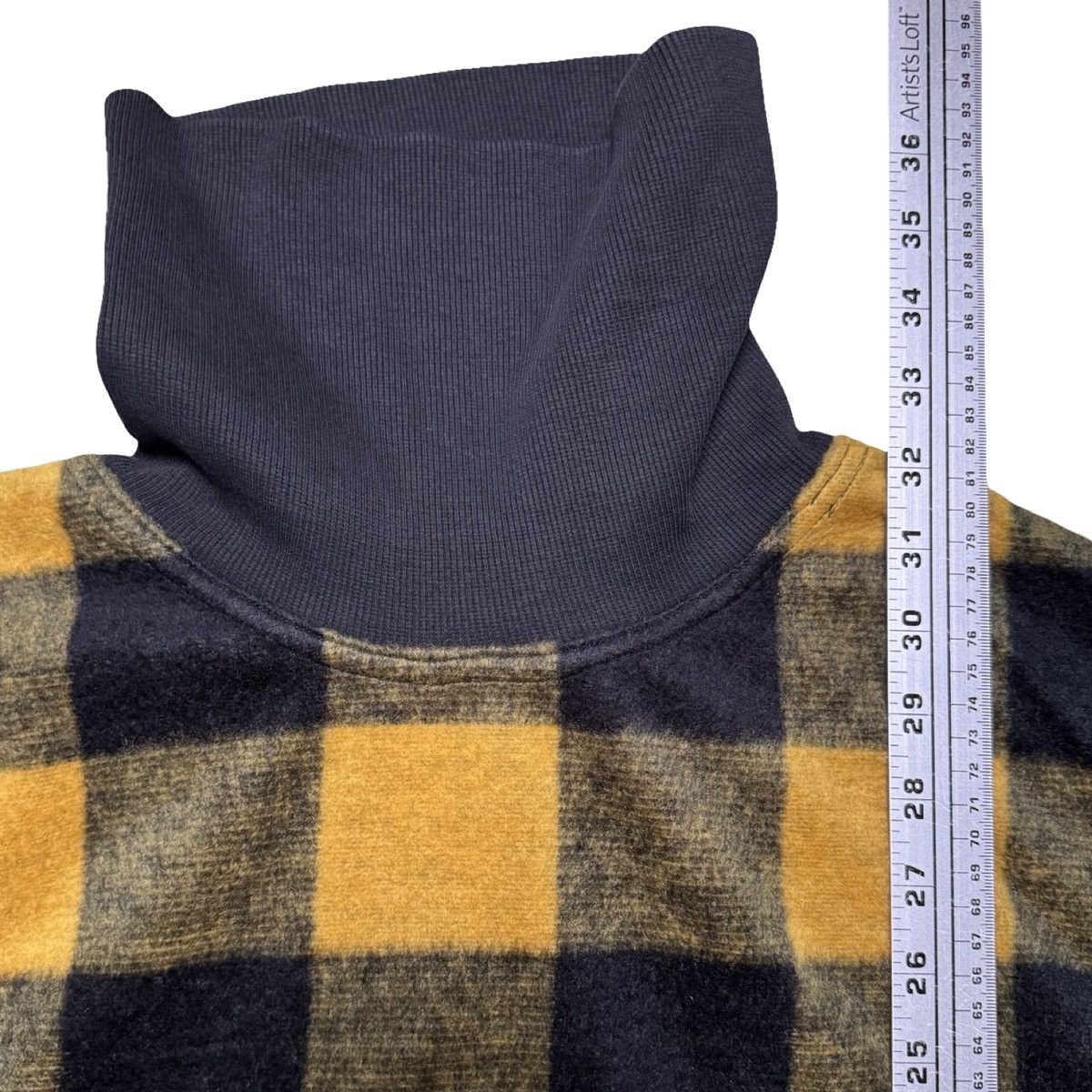 Other Vintage 90s V Sport Yellow Plaid Turtle Neck Mens Medium Size US M / EU 48-50 / 2 - 5 Thumbnail