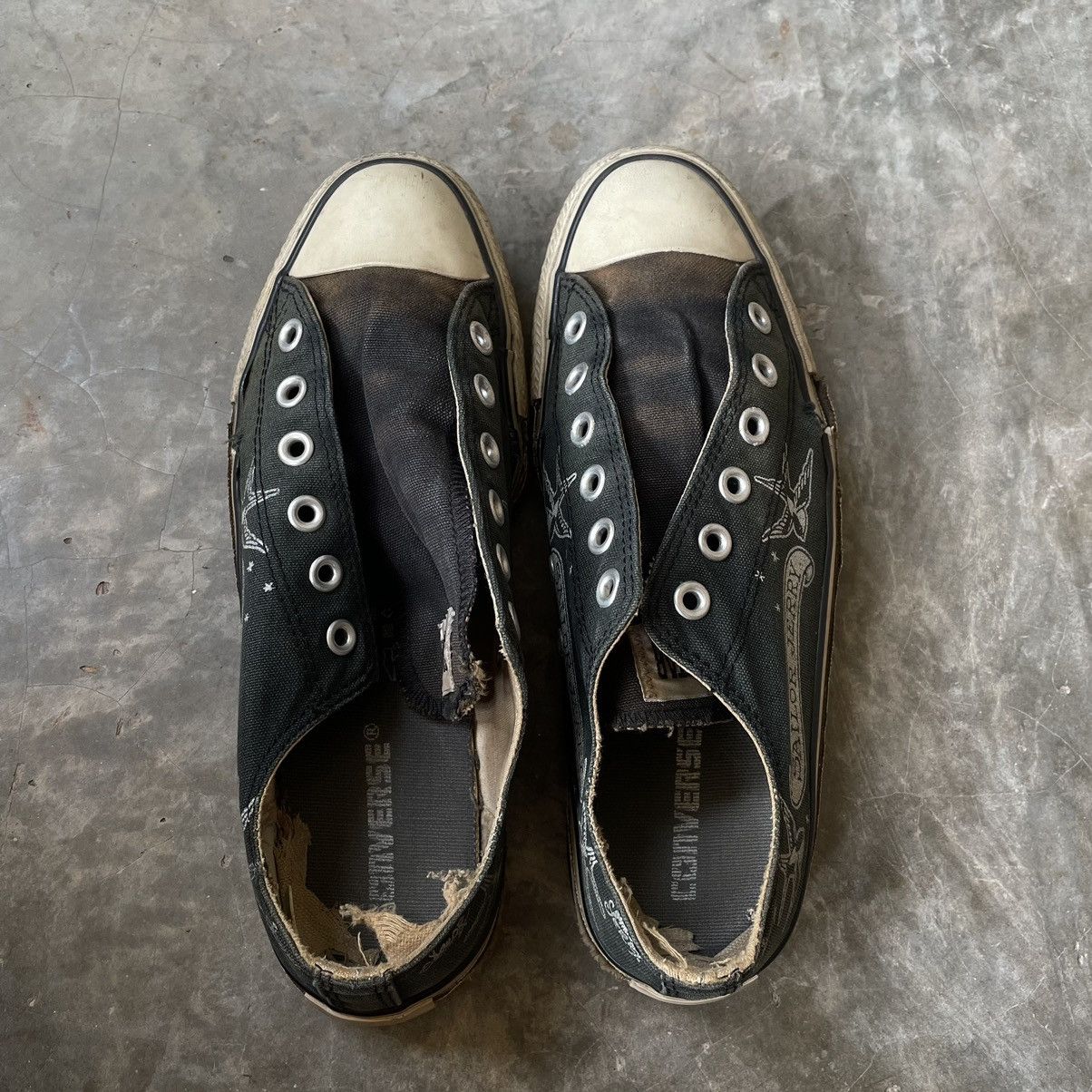 Converse × Vintage Converse sailor jerry shoe Size US 8 / EU 41 - 4 Thumbnail
