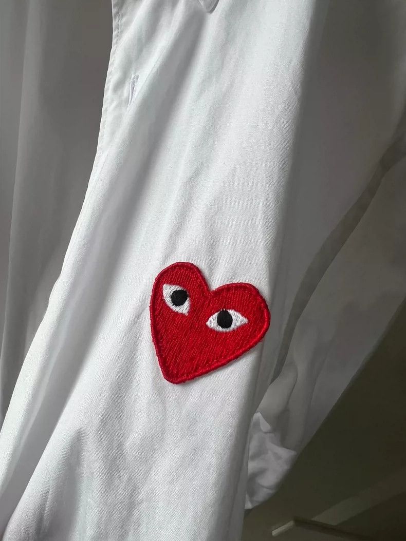 Comme des Garcons Comme Des Garcons Red Heart White Shirt Size M / US 6-8 / IT 42-44 - 5 Thumbnail
