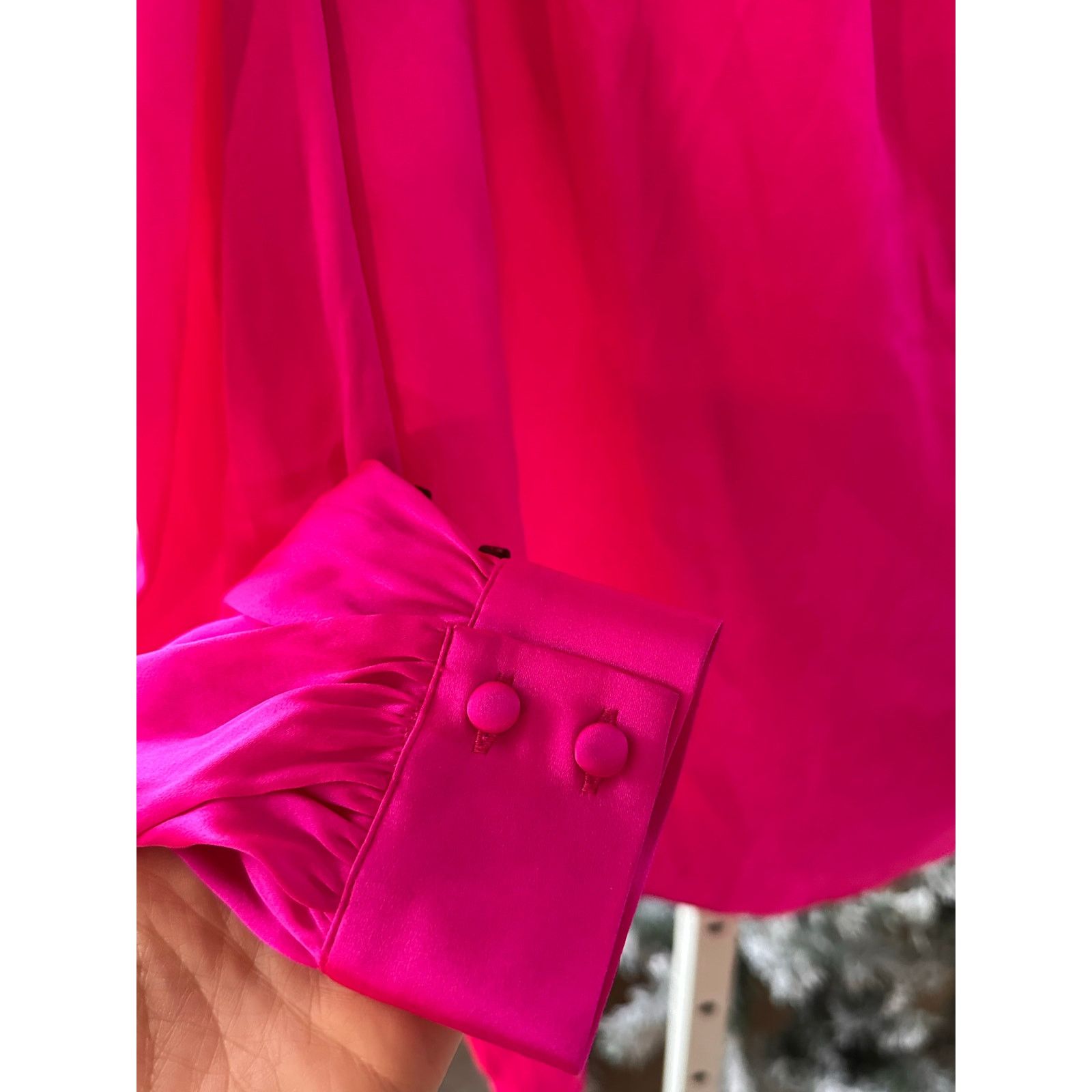 Generation Love NWT Generation Love Pink Adeline One Shoulder Silk Blouse XS Size XS / US 0-2 / IT 36-38 - 7 Thumbnail