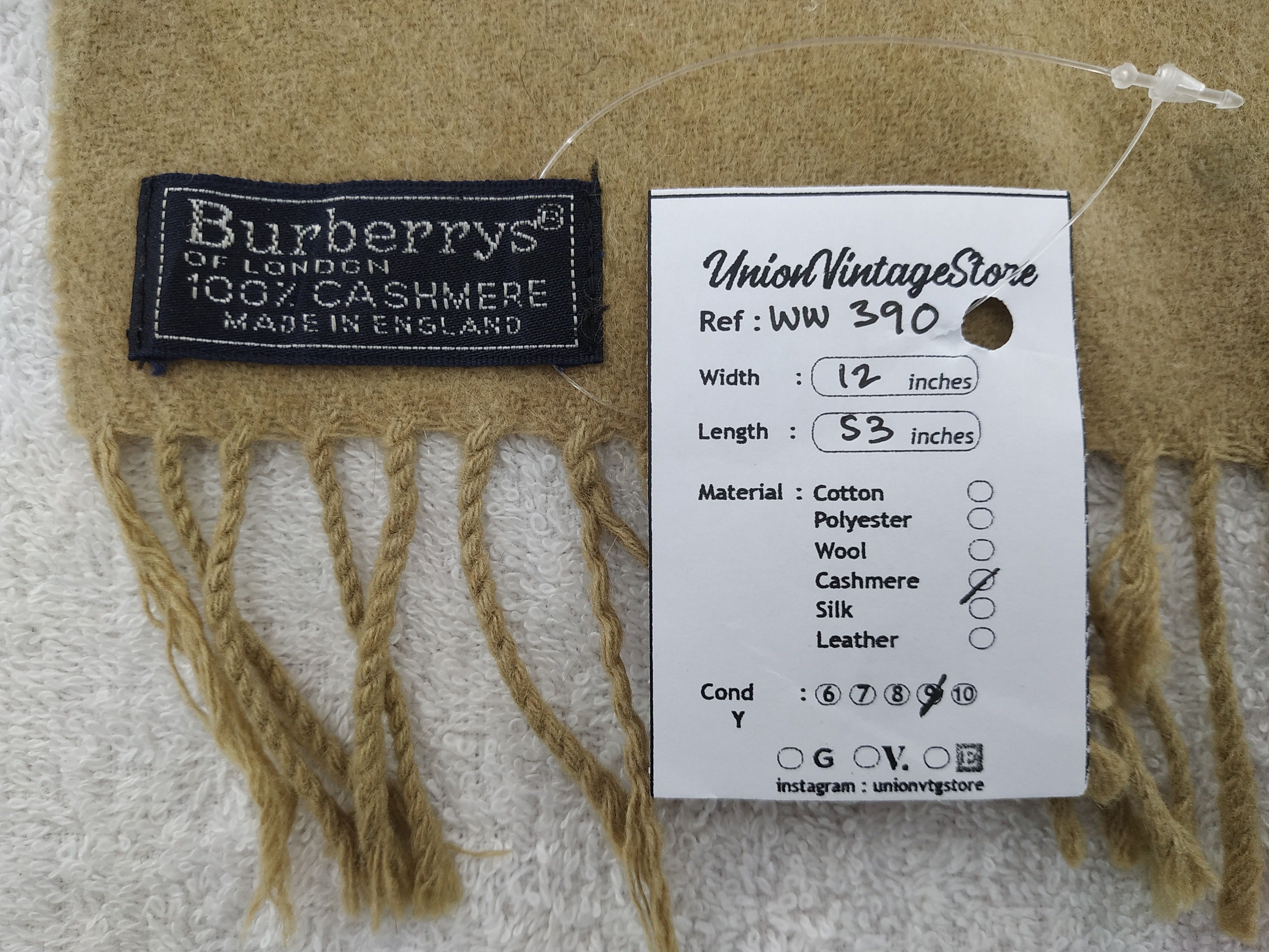 Burberry × Vintage Burberry Scarf / Muffler / Neckwear - WW390 Size ONE SIZE - 7 Thumbnail