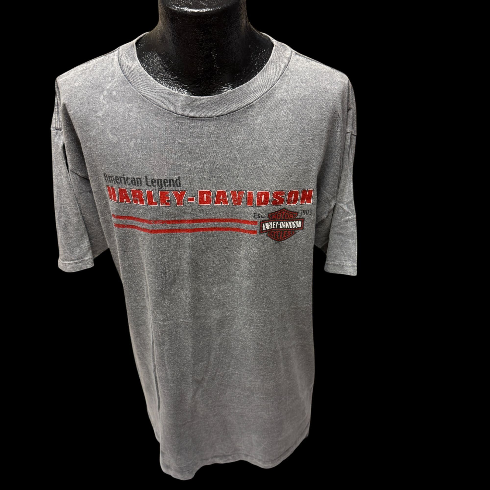Harley Davidson AMERICAN LEGEND Eagle Lake Wales Fl Motorcycle Biker Shirt Size US XL / EU 56 / 4 - 2 Thumbnail