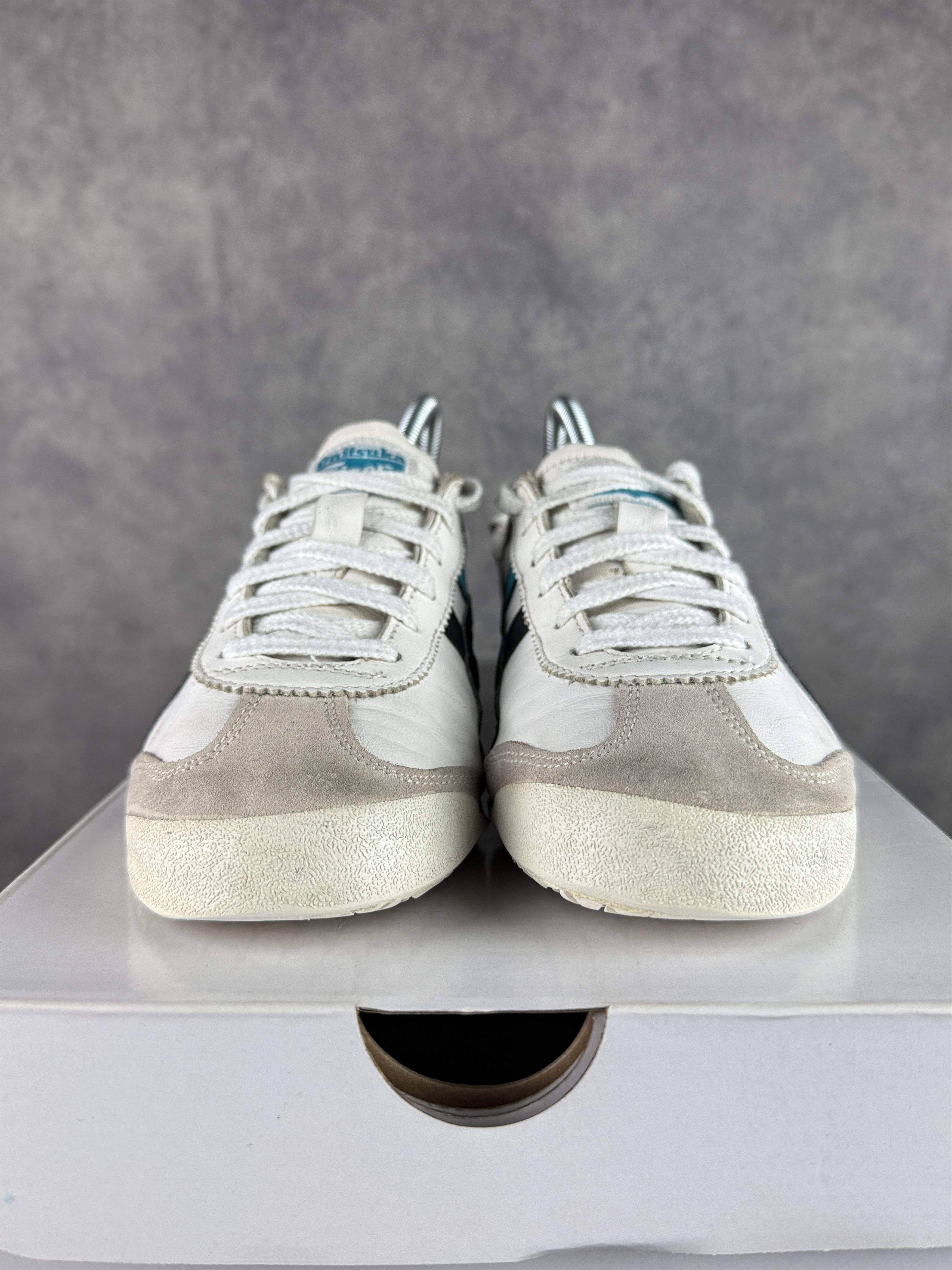 Onitsuka Tiger ASICS X Onitsuka Tiger low white black Y2K vintage leather Size US 7 / IT 37 - 5 Thumbnail
