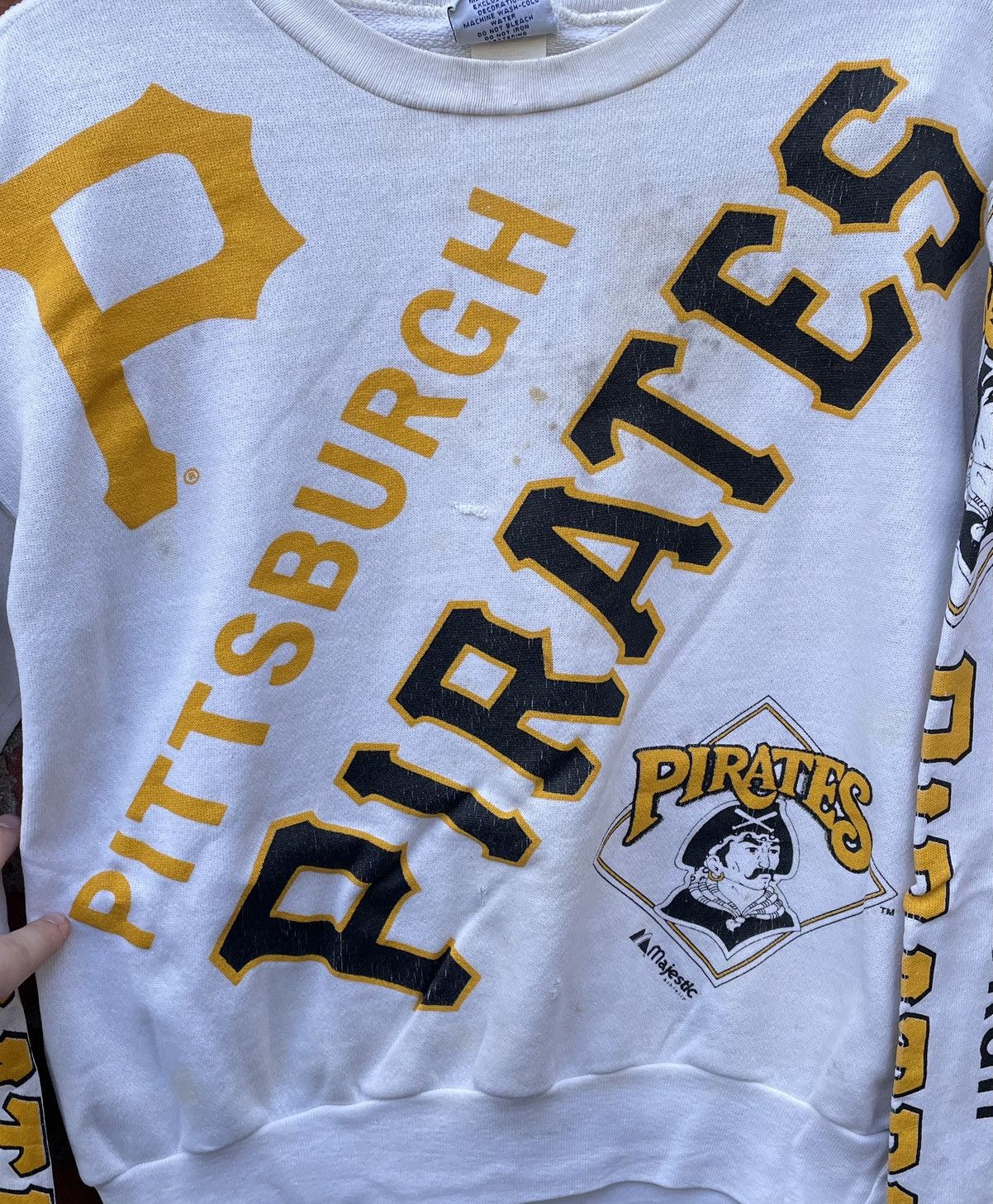 Majestic Rare 80s Majestic MLB Pittsburgh Pirates AOP crewneck Size US M / EU 48-50 / 2 - 4 Thumbnail