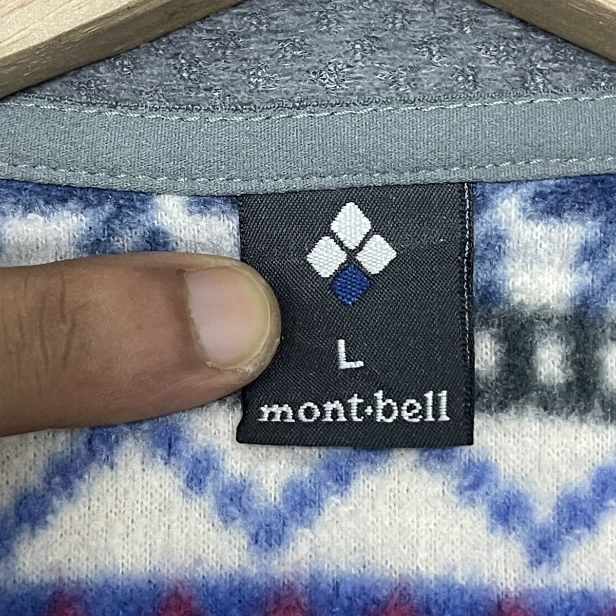 Montbell Vintage Mont-Bell Climaplus100 Print Fleece Sherpa Jacket Size US L / EU 52-54 / 3 - 22 Thumbnail