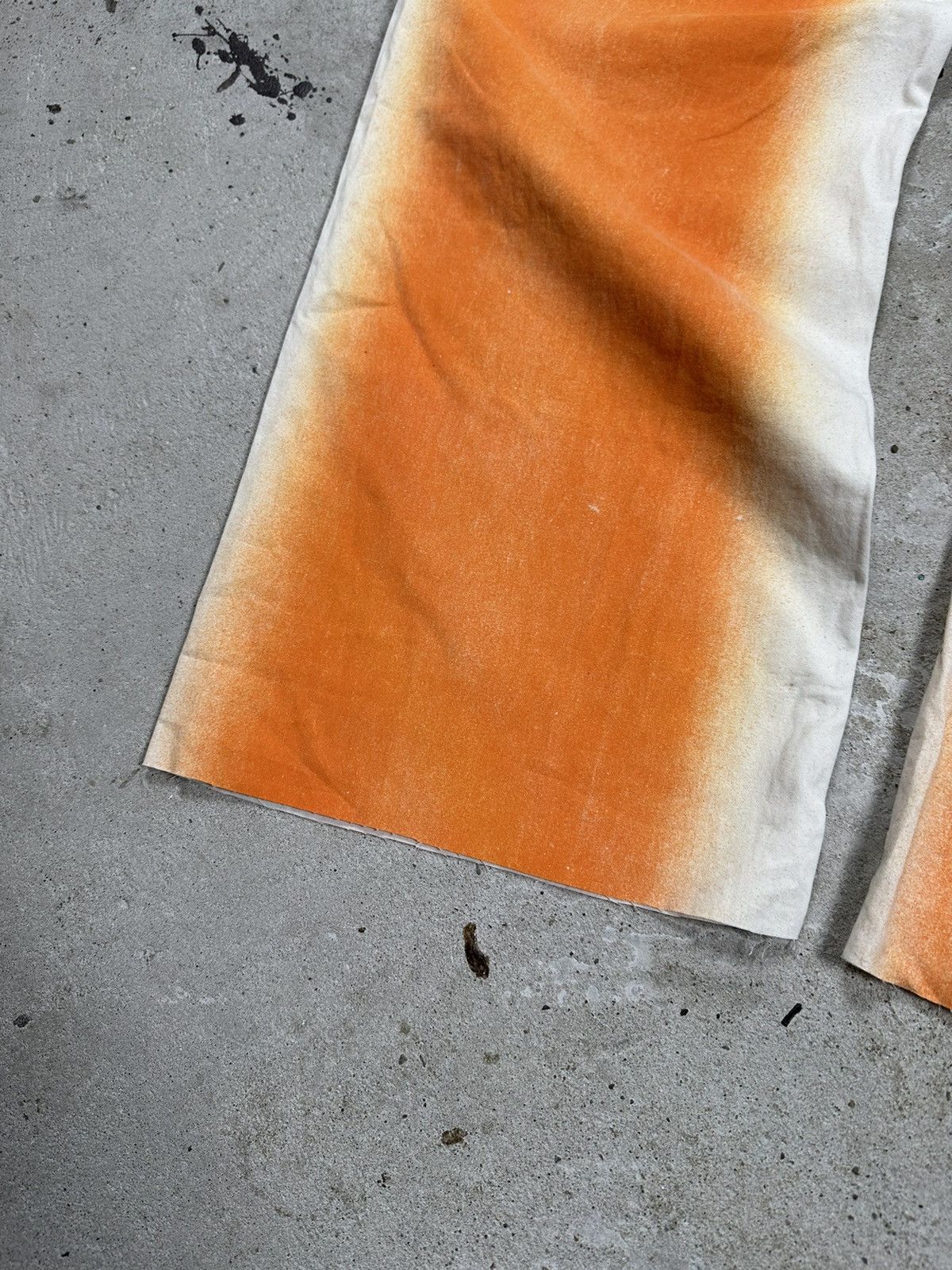 Japanese Brand × Vintage Vintage y2k Orange and White Washed Casual Pants Size US 36 / EU 52 - 11 Thumbnail