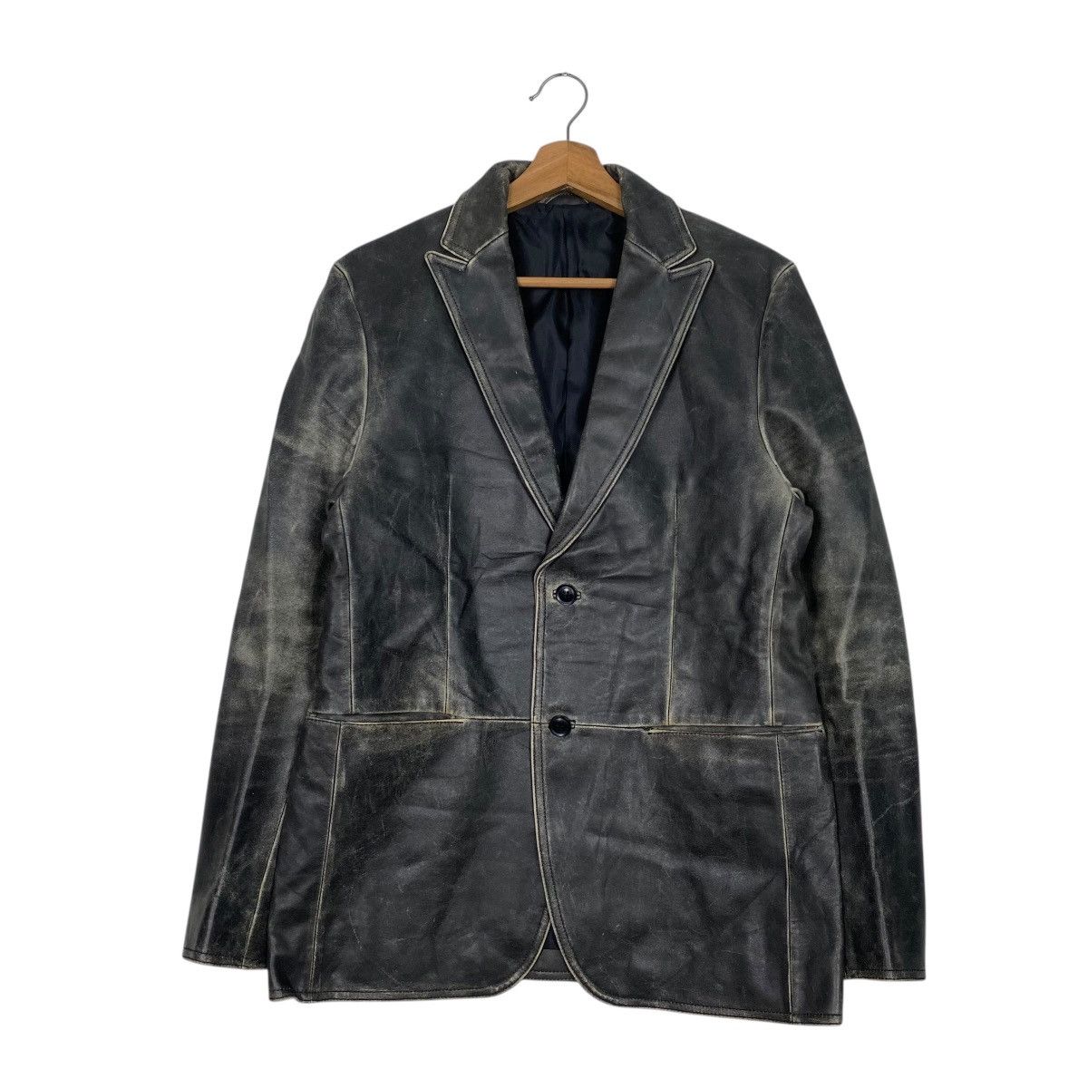 Comme Ca Ism × Japanese Brand × Leather Comme ca du mode patina leather jacket coat Size US M / EU 48-50 / 2 - 1 Thumbnail