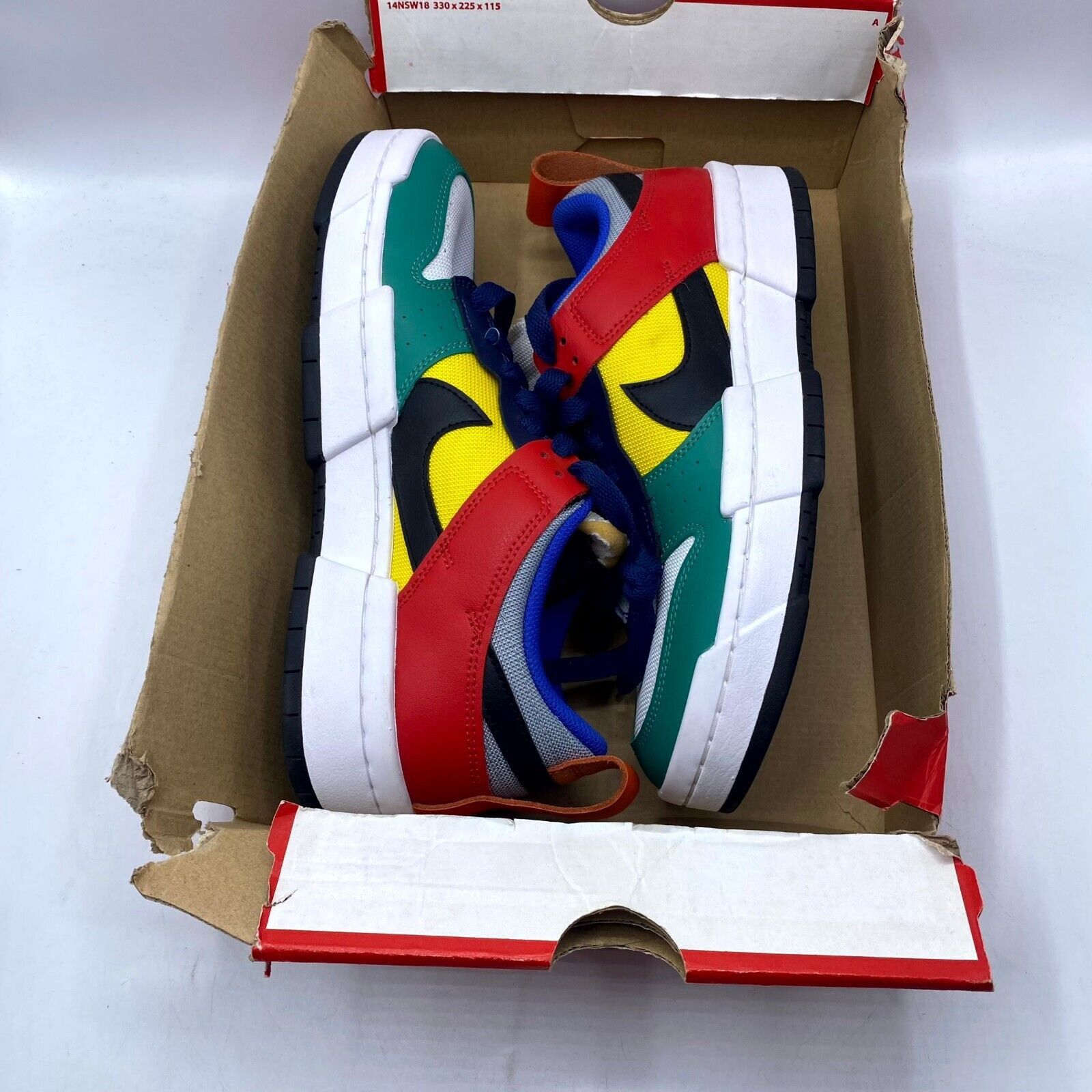 Nike NEW Nike Dunk Low Disrupt Sneaker White Green Red CK6654-004 Size US 11 / IT 41 - 10 Thumbnail