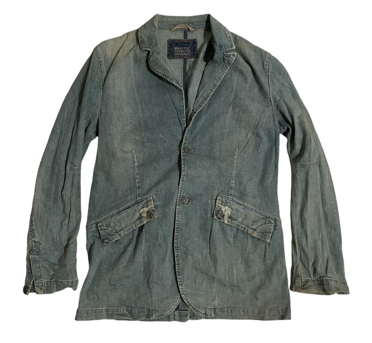 Marithe + Francois Girbaud Marithe Francois Girbaud Denim Jacket Italian Designer Size US M / EU 48-50 / 2 - 1 Thumbnail