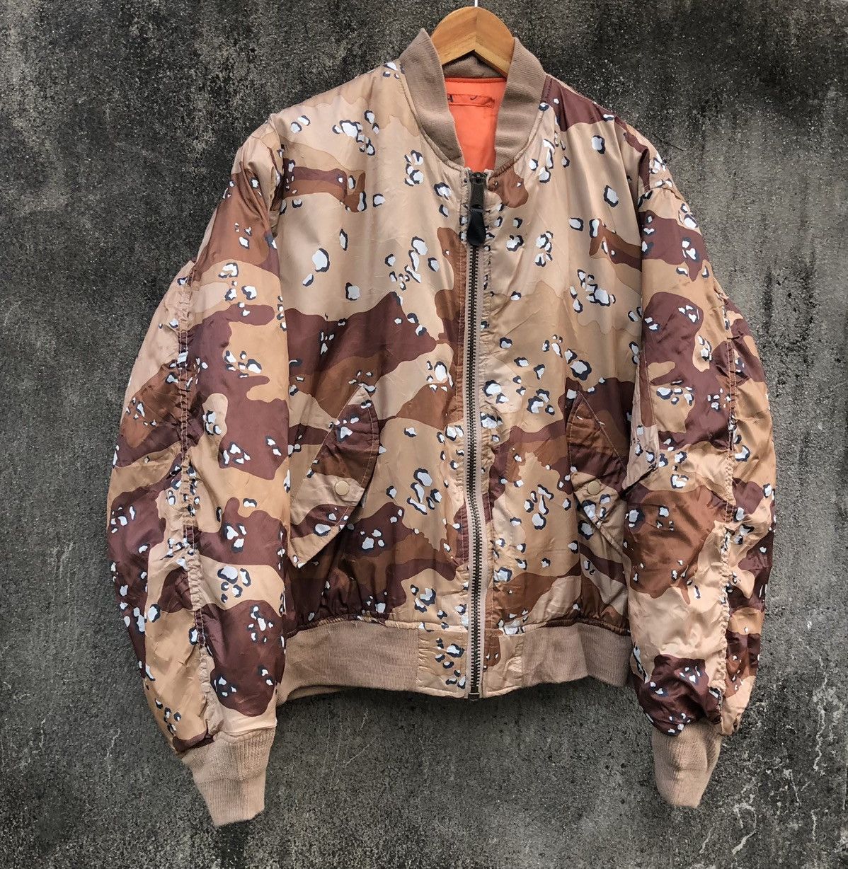 Vintage Jacket Flyer’s Man Intermediate Camo Ma-1 Bomber Jacket Size US L / EU 52-54 / 3 - 2 Thumbnail