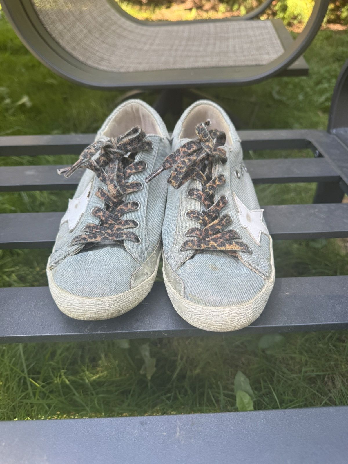 Golden Goose Golden Goose Sneakers Size 39 – Distressed Gray Canvas / Leo Size US 9 / IT 39 - 1 Thumbnail