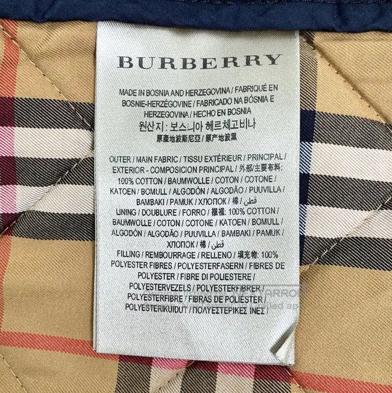 Burberry Burberry Quilted Cotton Jacket in Dark Blue. Size XS / US 0-2 / IT 36-38 - 6 Thumbnail
