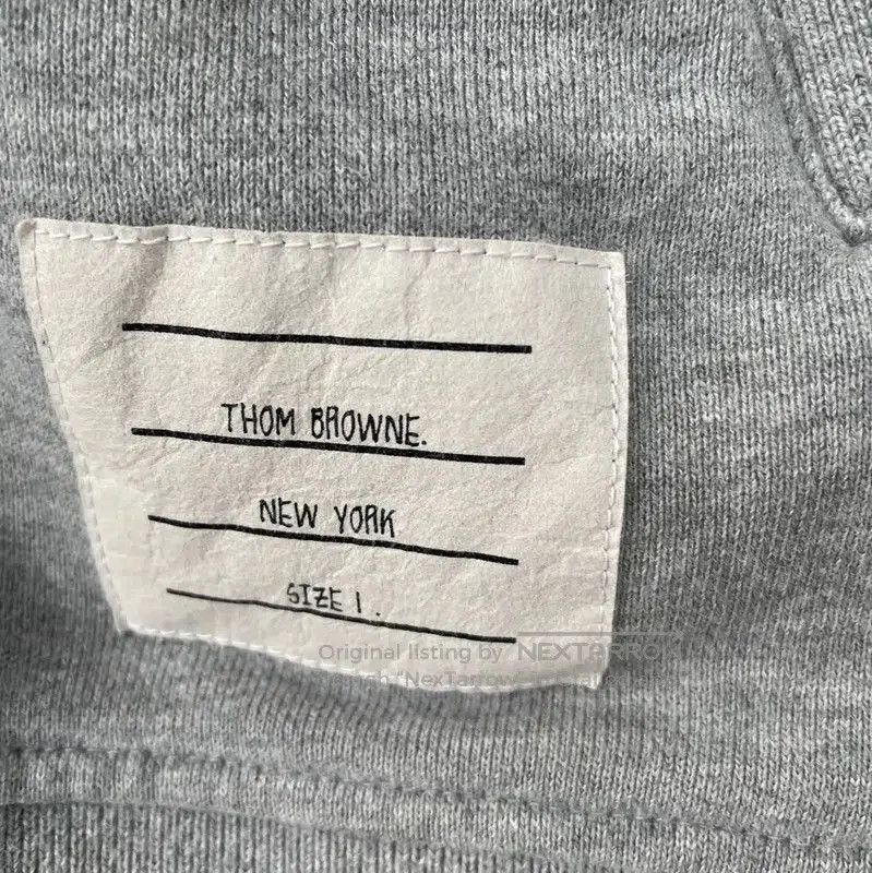 Thom Browne Thom Browne Gray Zip-Up Hoodie for Men . Size US M / EU 48-50 / 2 - 8 Thumbnail