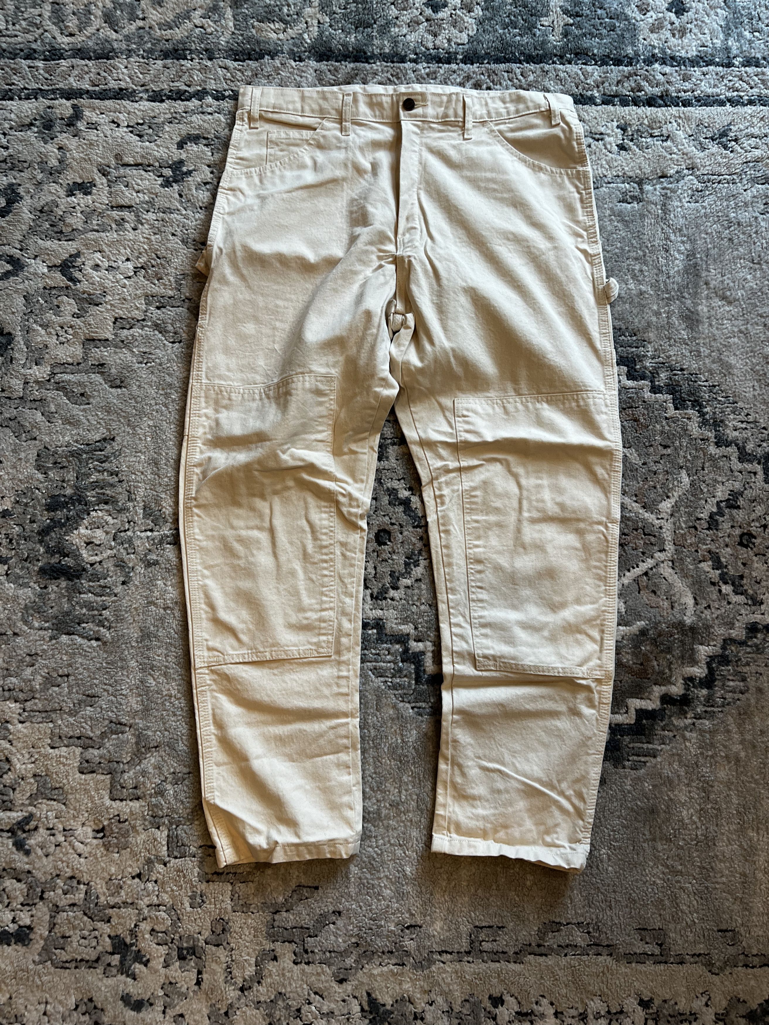 Dickies Cream Double Knee Painters Pants Size US 34 / EU 50 - 1 Thumbnail