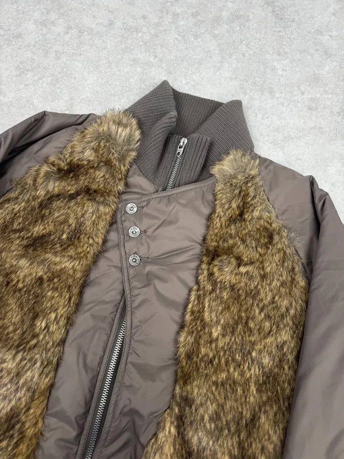 Diesel 2000s Diesel Brown Faux Fur Cozy Jacket Size US S / EU 44-46 / 1 - 6 Thumbnail