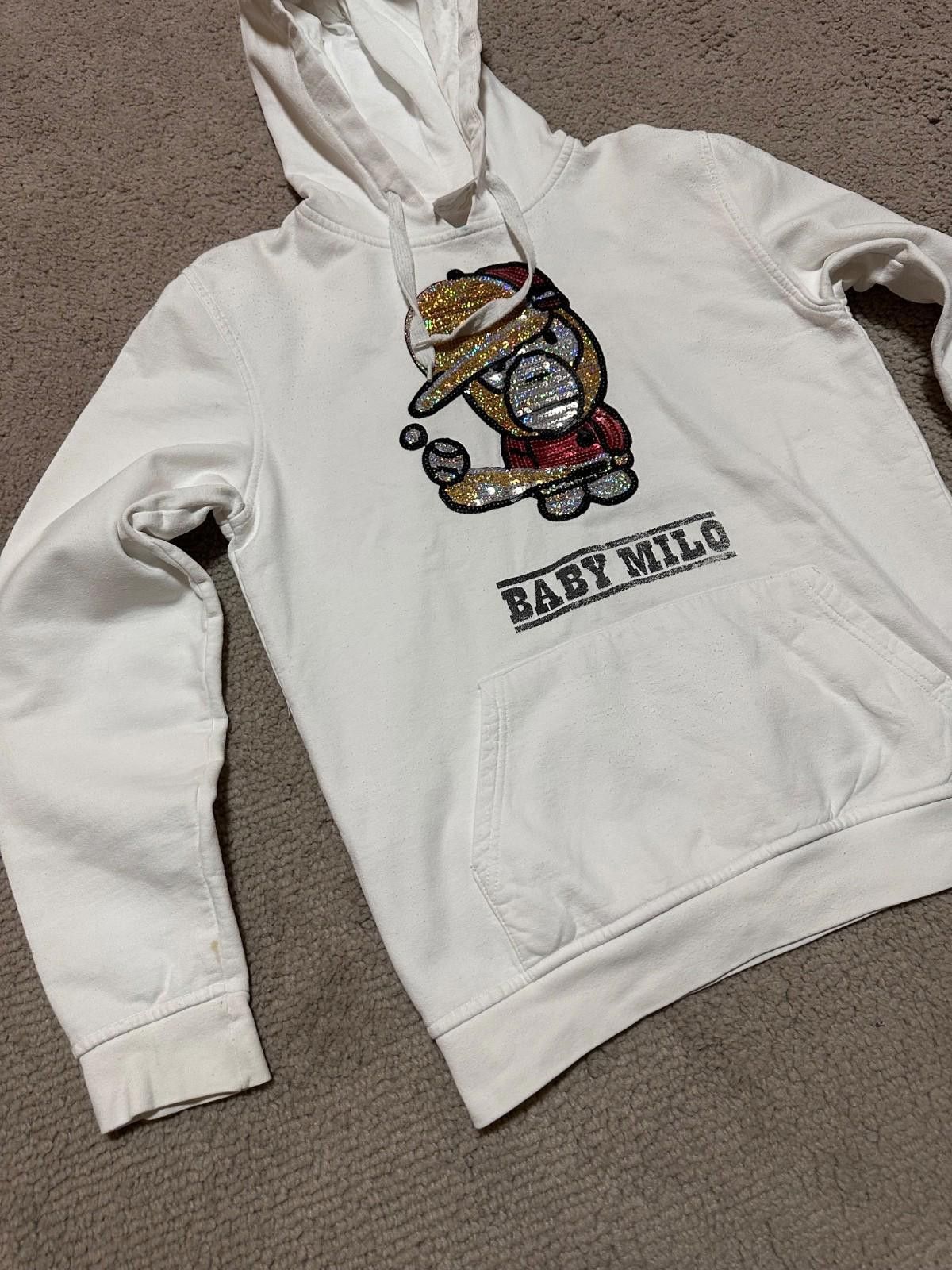 Other Baby Milo Vintage Unisex Hoodie White Size M Size US M / EU 48-50 / 2 - 3 Thumbnail
