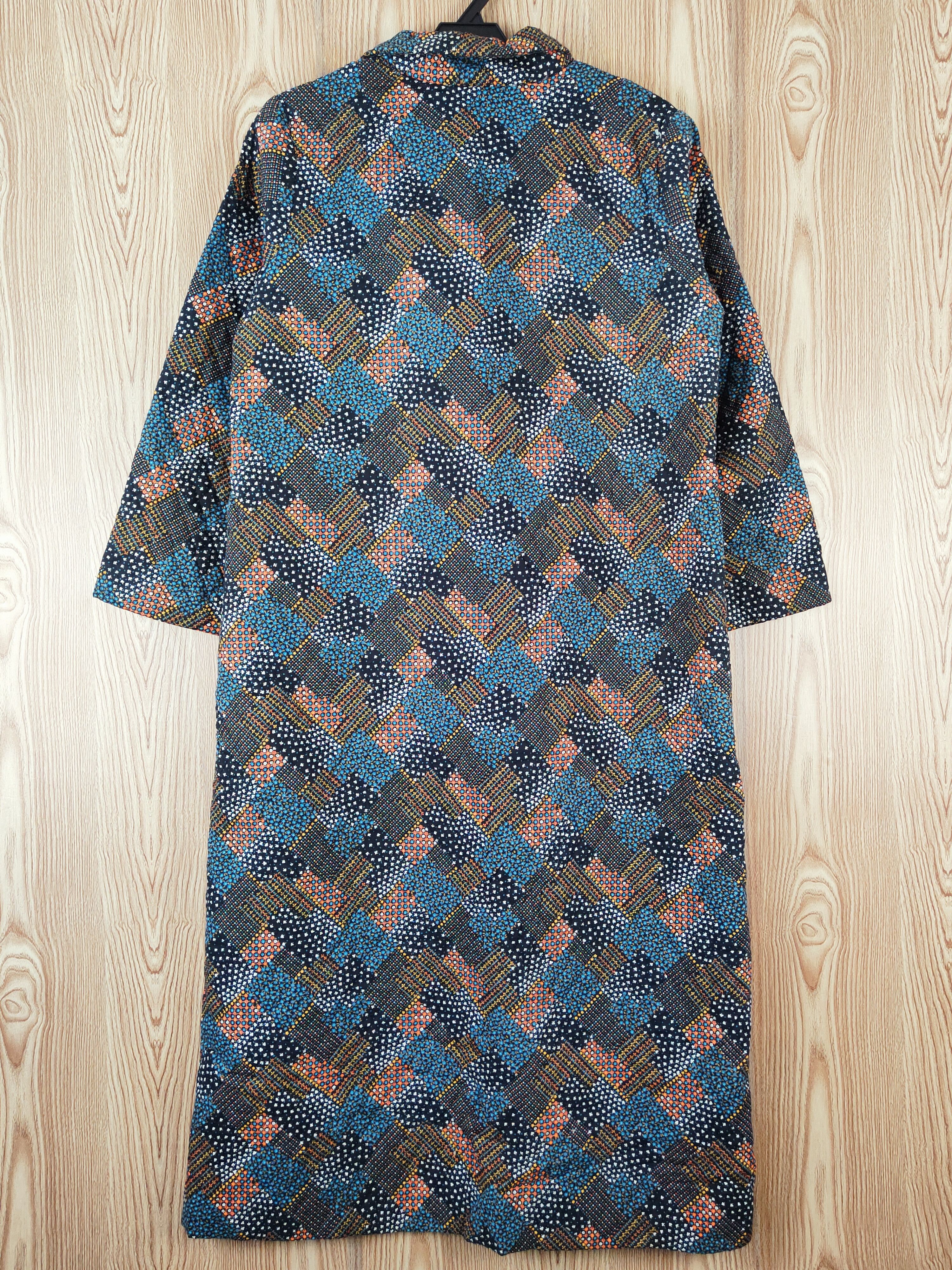 Japanese Brand Japan kimono vintage Black Flowers Long Cardigan #W888 Size M / US 6-8 / IT 42-44 - 8 Thumbnail