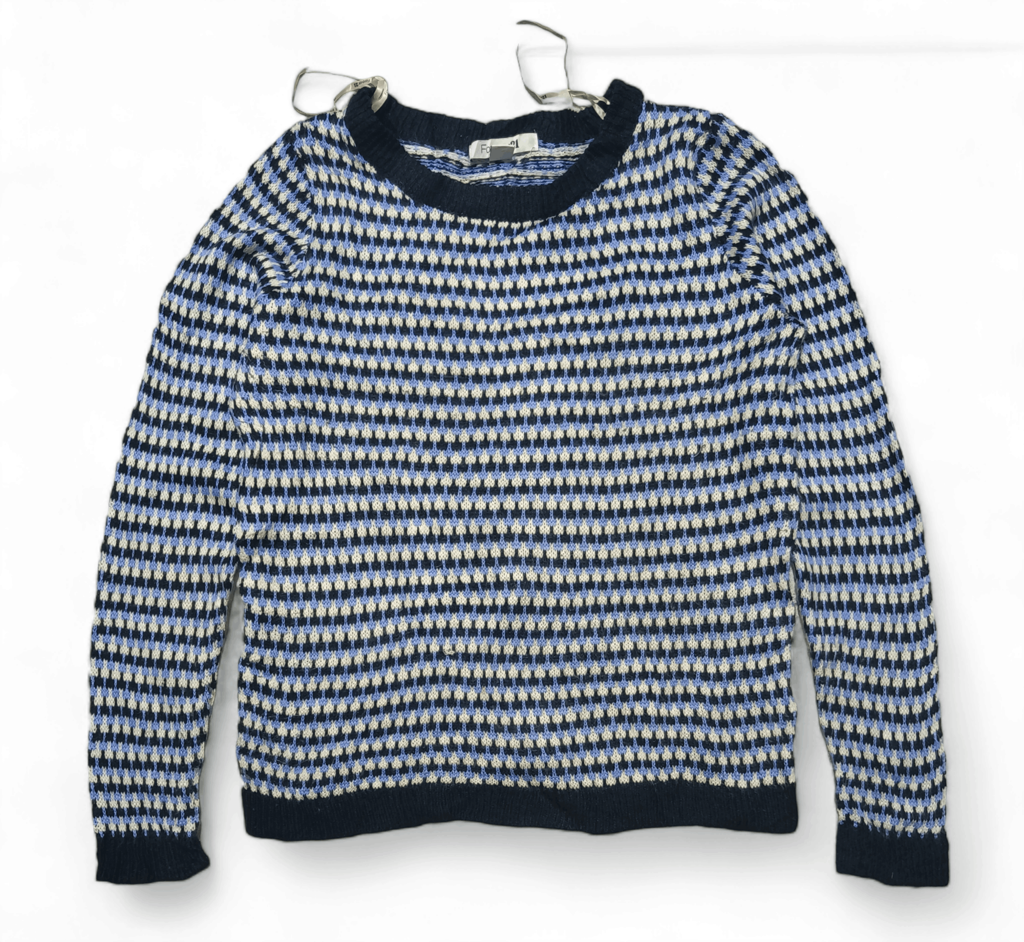 Forever 21 Vintage FOREVER 21 Women's Ethnic Motifs Knit Sweater Size L / US 10 / IT 46 - 2 Thumbnail