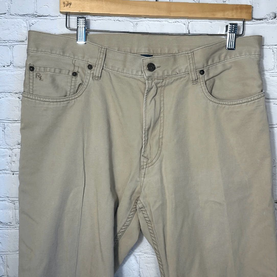 Polo Ralph Lauren Polo Ralph Lauren 650 Straight Mens Khaki Chino Pants W35 L32 Size US S / EU 44-46 / 1 - 6 Thumbnail