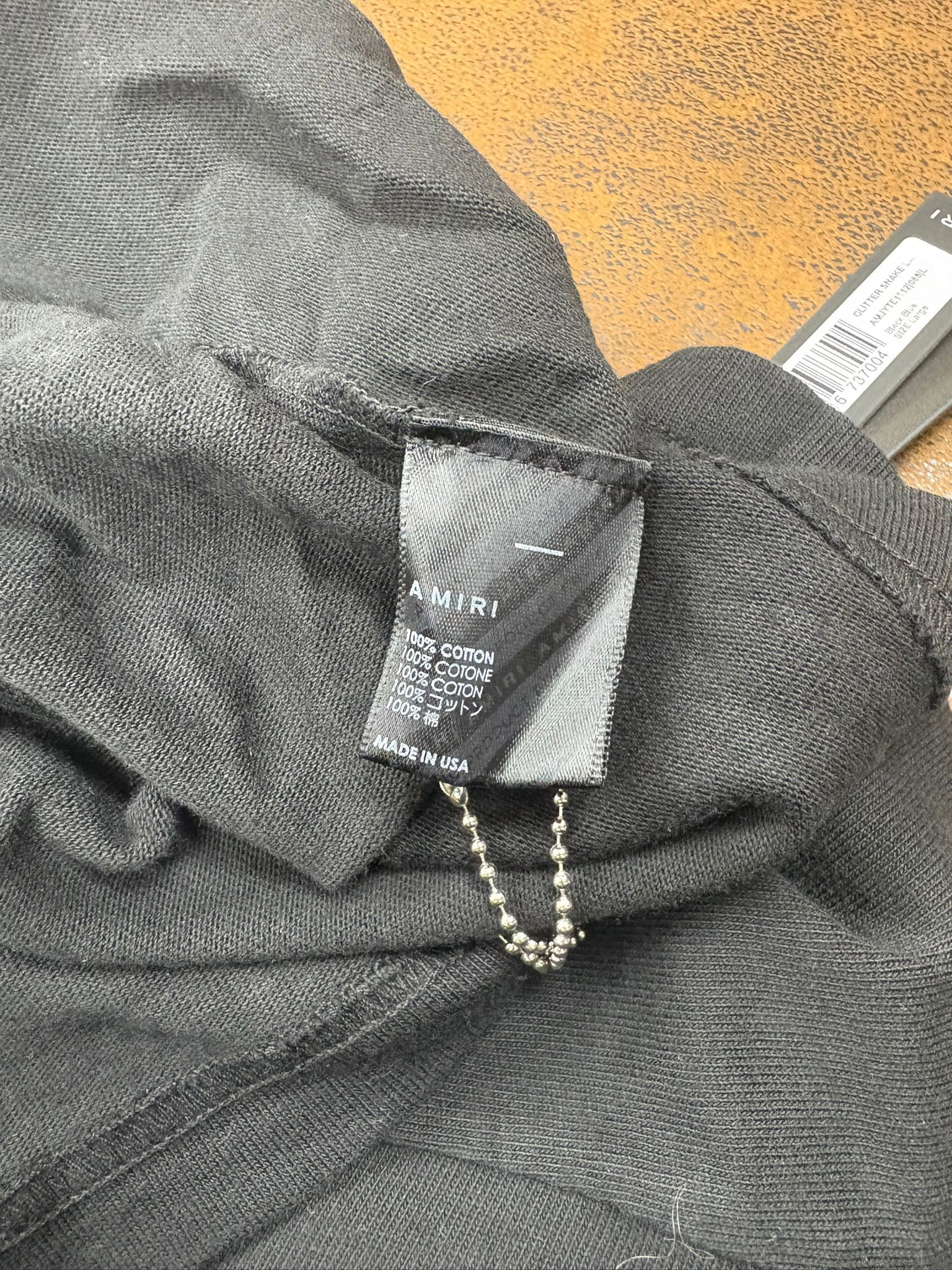Amiri Amiri Glitter Snake Logo Tee Size US M / EU 48-50 / 2 - 3 Thumbnail