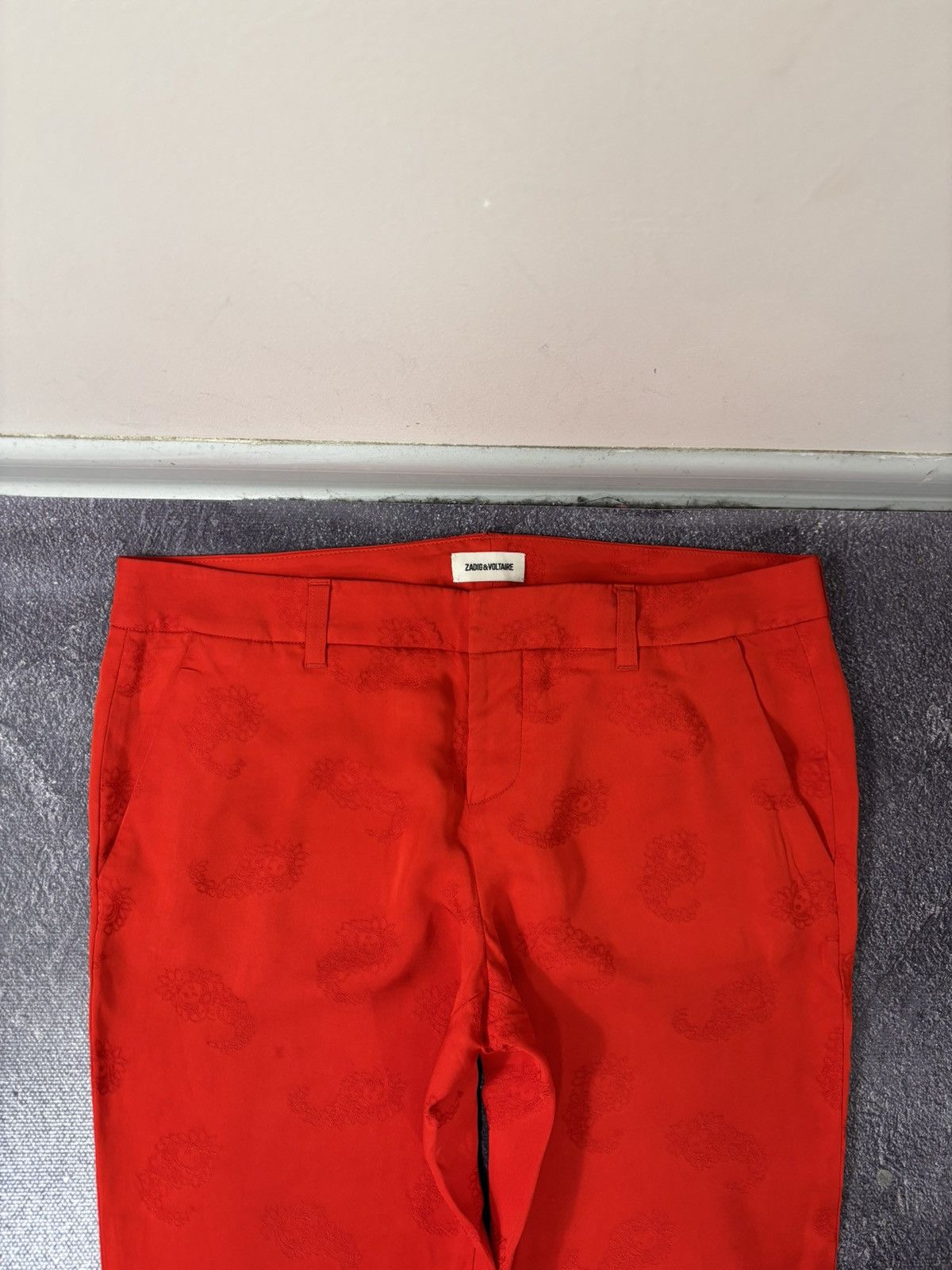 Zadig & Voltaire Zadig & Voltaire Prune Jac Paisley Jacquard Viscose Pants Size 28" / US 6 / IT 42 - 5 Thumbnail