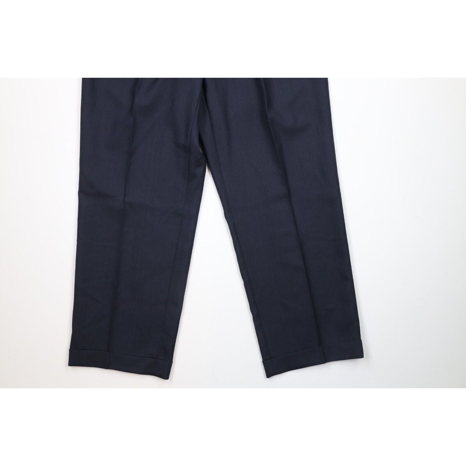 Ralph Lauren Ralph Lauren 2 Piece Wool Suit Wedding Navy Blue Size 40R - 11 Thumbnail