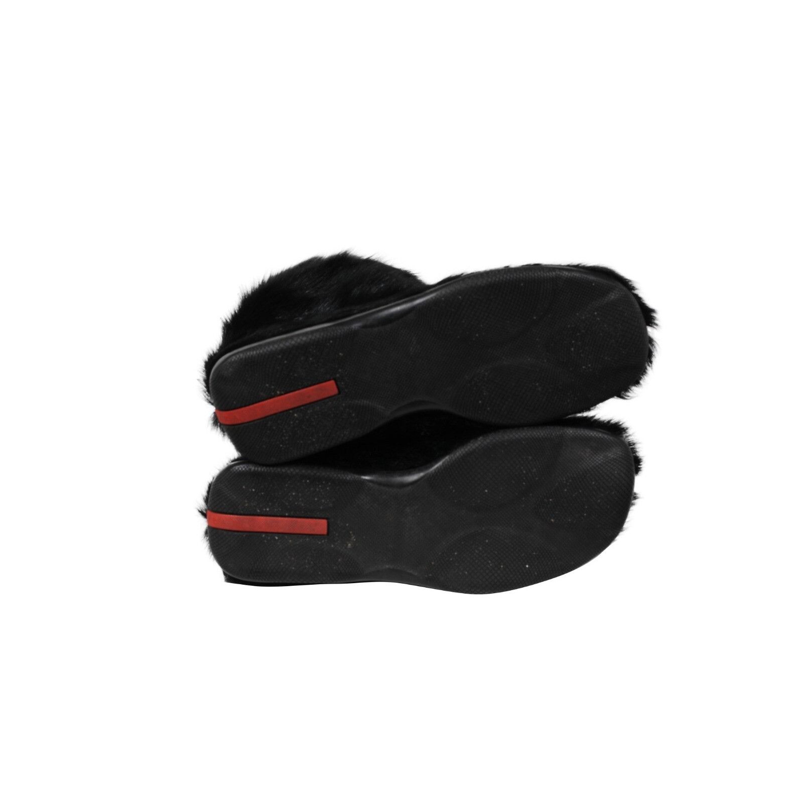 Prada Goat Fur High Top Sneaker Boots Black Fuzzy Size US 10 / EU 43 - 8 Thumbnail