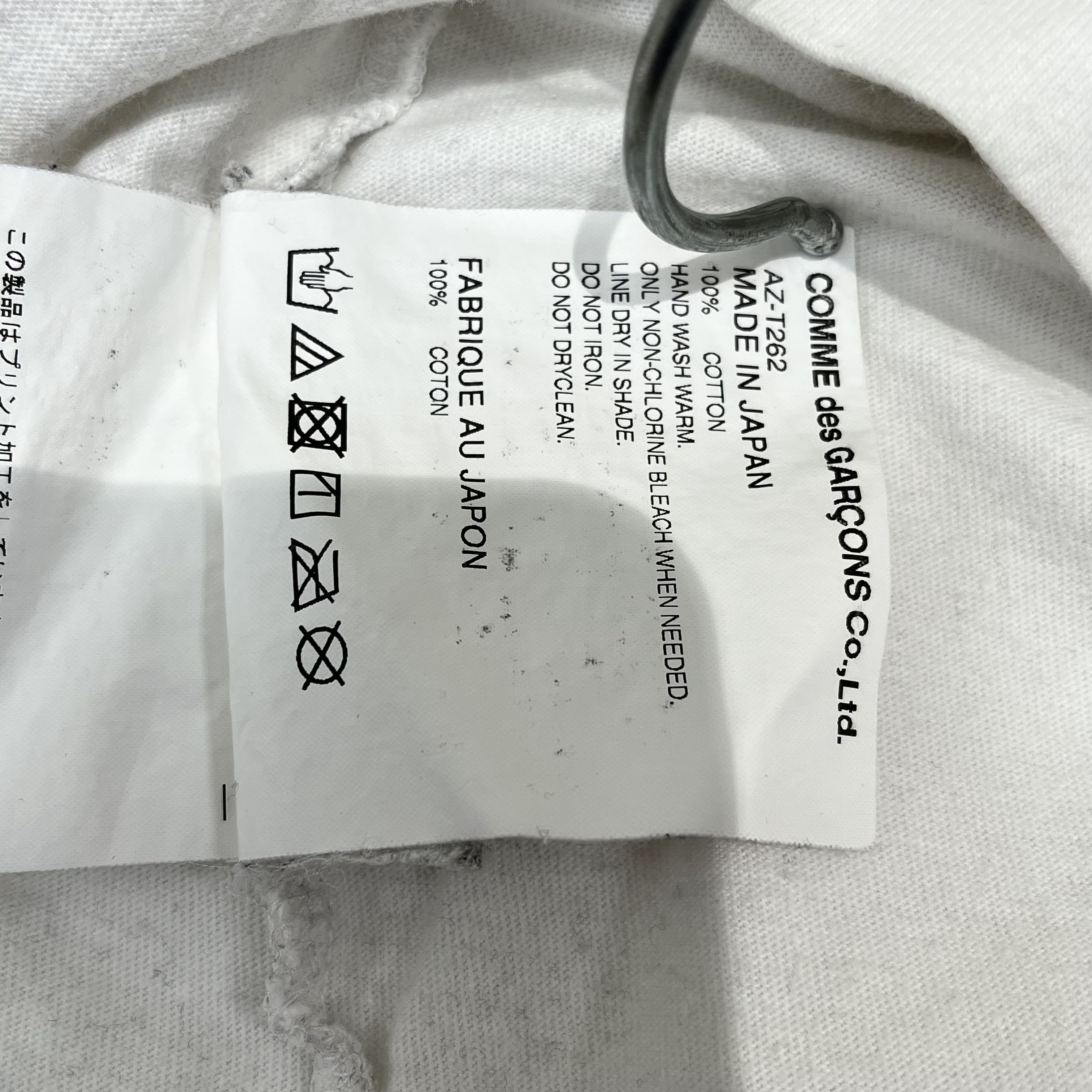 Comme des Garcons Comme des Garcons Logo Long Sleeve Tee White Size US L / EU 52-54 / 3 - 7 Thumbnail
