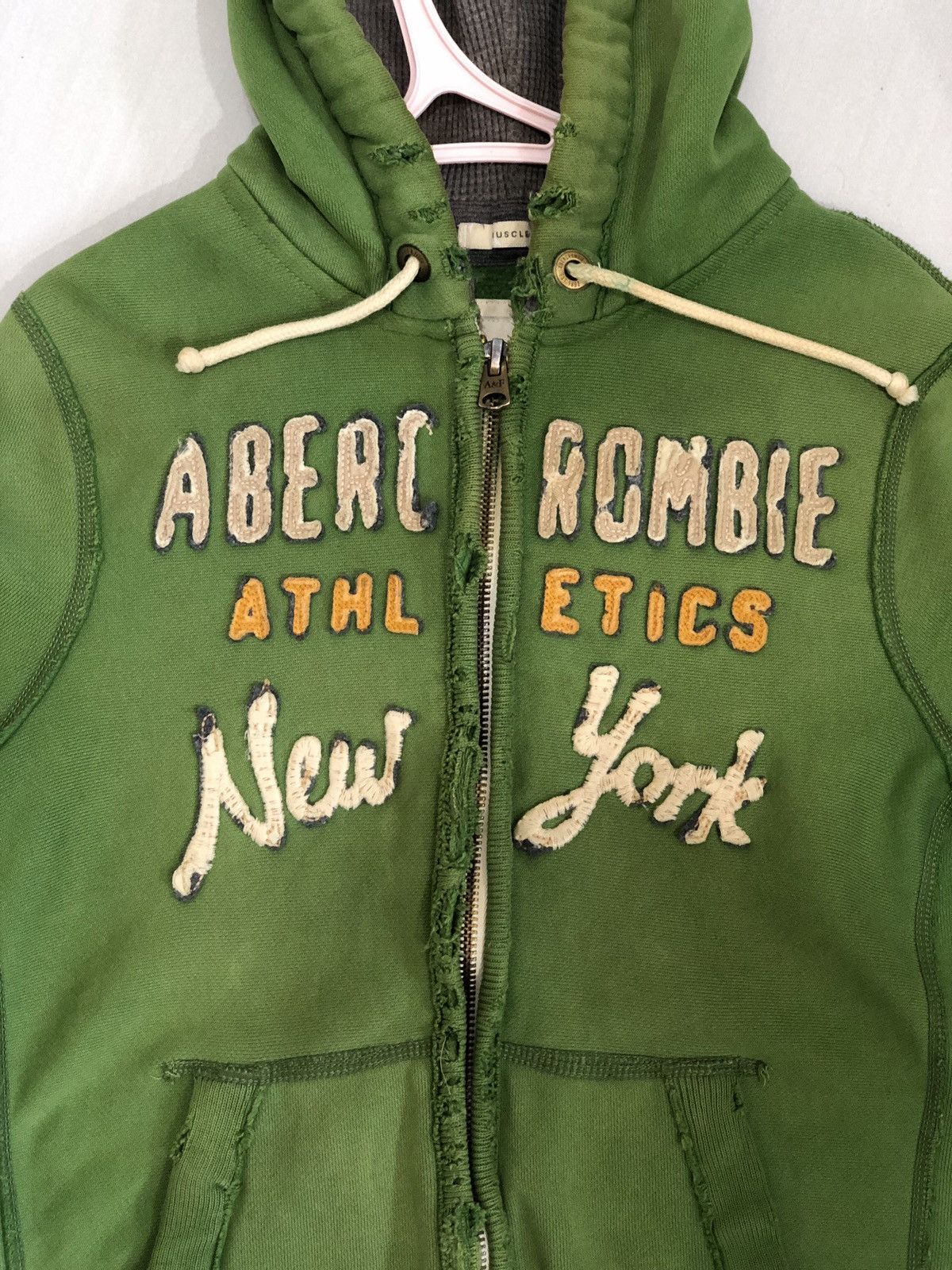Abercrombie & Fitch × Japanese Brand × Vintage Vintage Abercrombie & Fitch New York zip heavy Hoodie Size US S / EU 44-46 / 1 - 4 Thumbnail