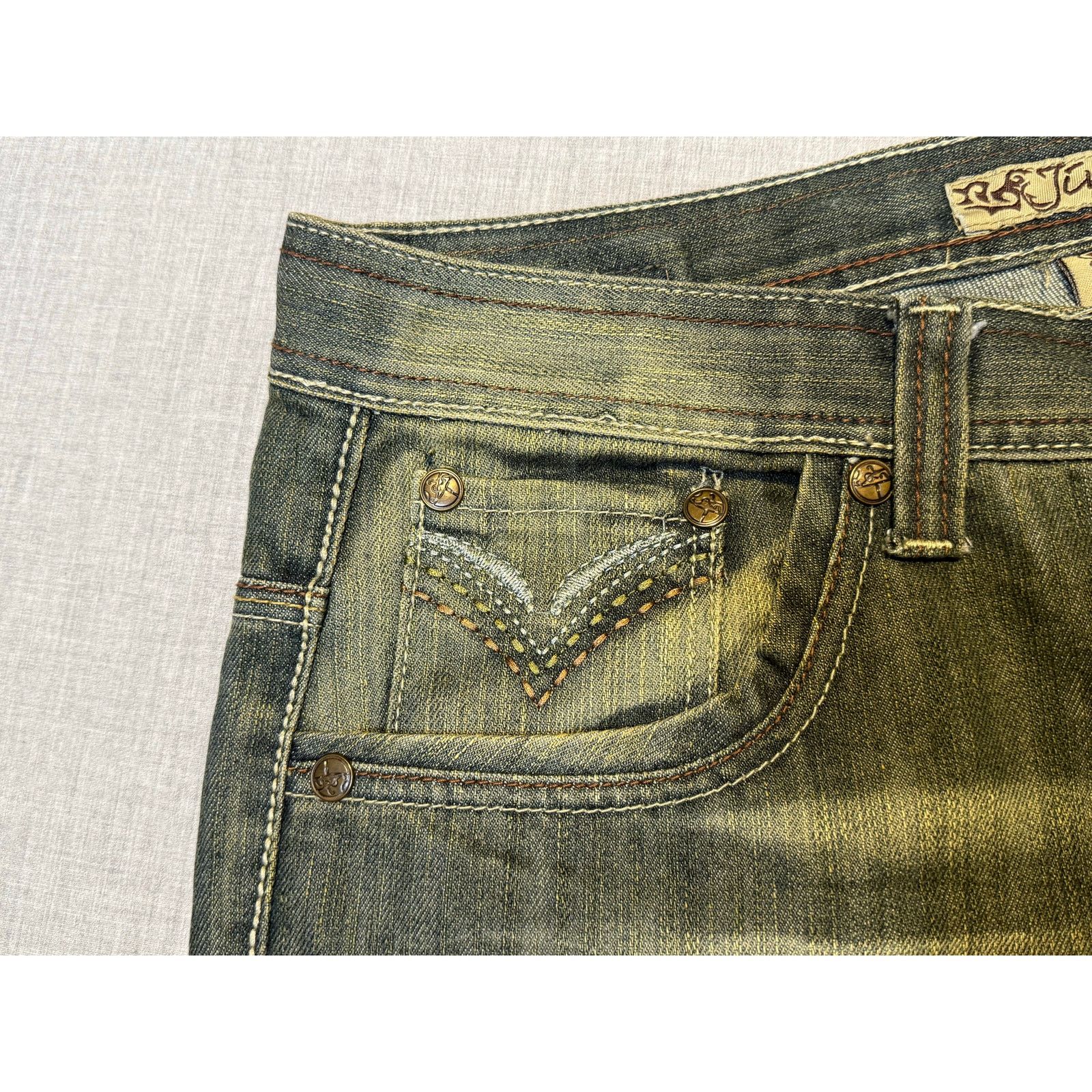 Vintage Vintage Jinzu Baggy Skater Hip Hop Denim Jean Shorts 40 Size US 40 / EU 56 - 5 Thumbnail