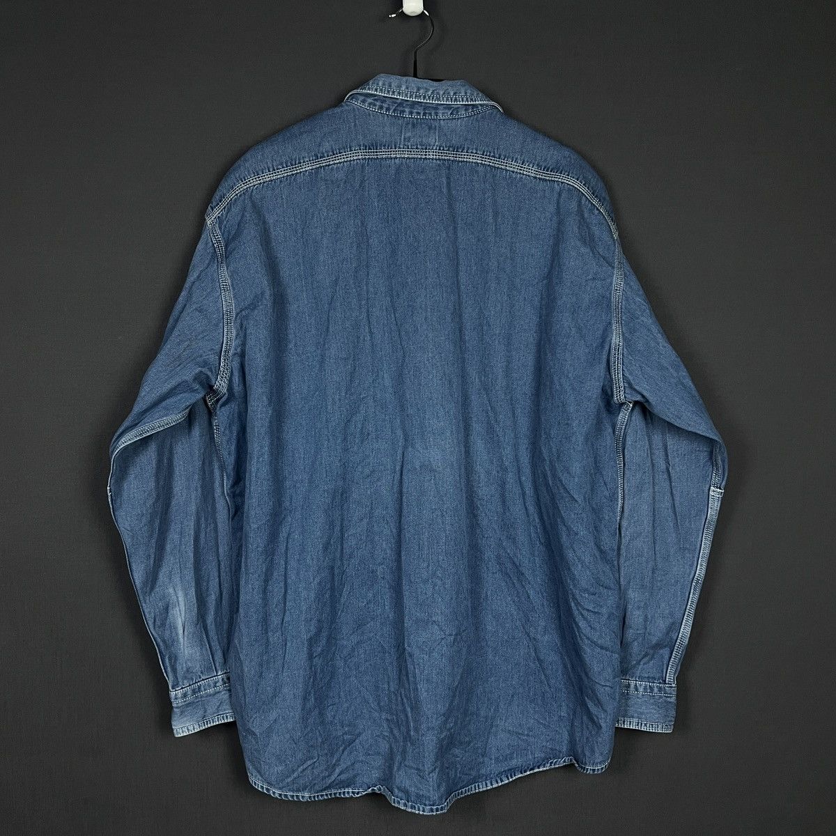 Diesel Vintage 90s Diesel Industry Denim Workwear Logo Shirt XL Size US XL / EU 56 / 4 - 6 Thumbnail