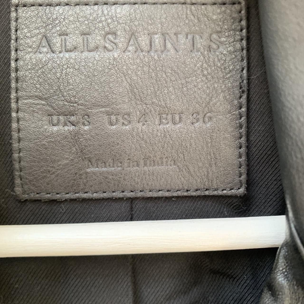 Allsaints Black AllSaints leather jacket Size XS / US 0-2 / IT 36-38 - 7 Thumbnail