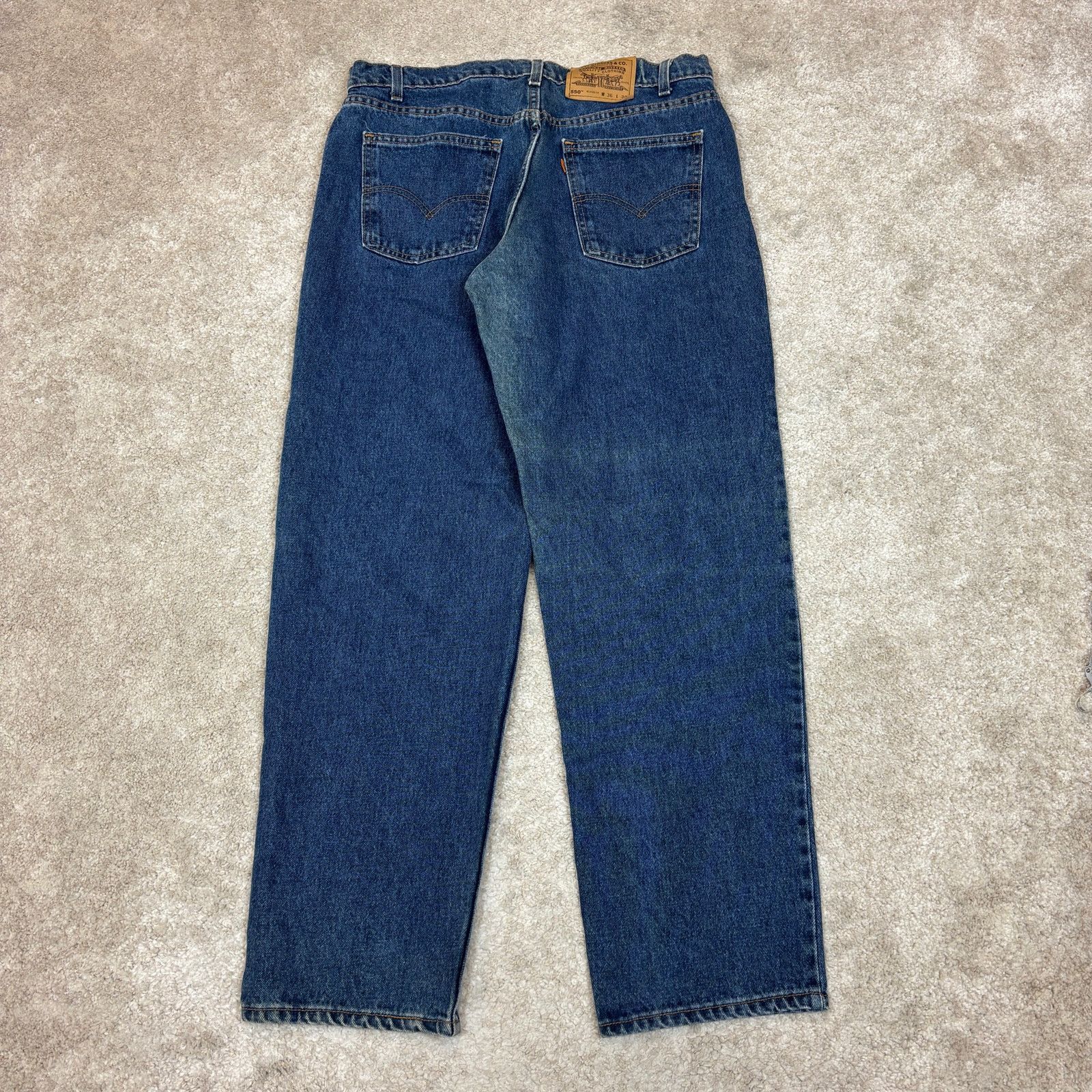 Levi's Vintage 90s Levi's Orange Tab 550 Relaxed Jeans Men's 36x31 Size US 36 / EU 52 - 3 Thumbnail