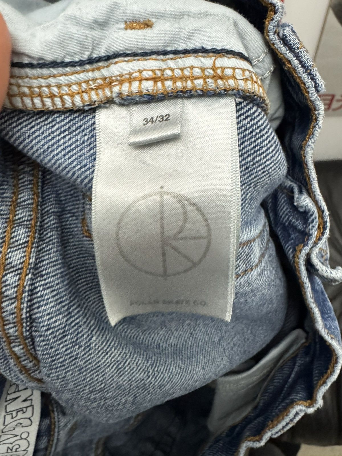 Polar Skate Co. Polar 93 Blue Jeans Skate Denim Regular Baggy Rare Sk8 Size US 34 / EU 50 - 4 Thumbnail