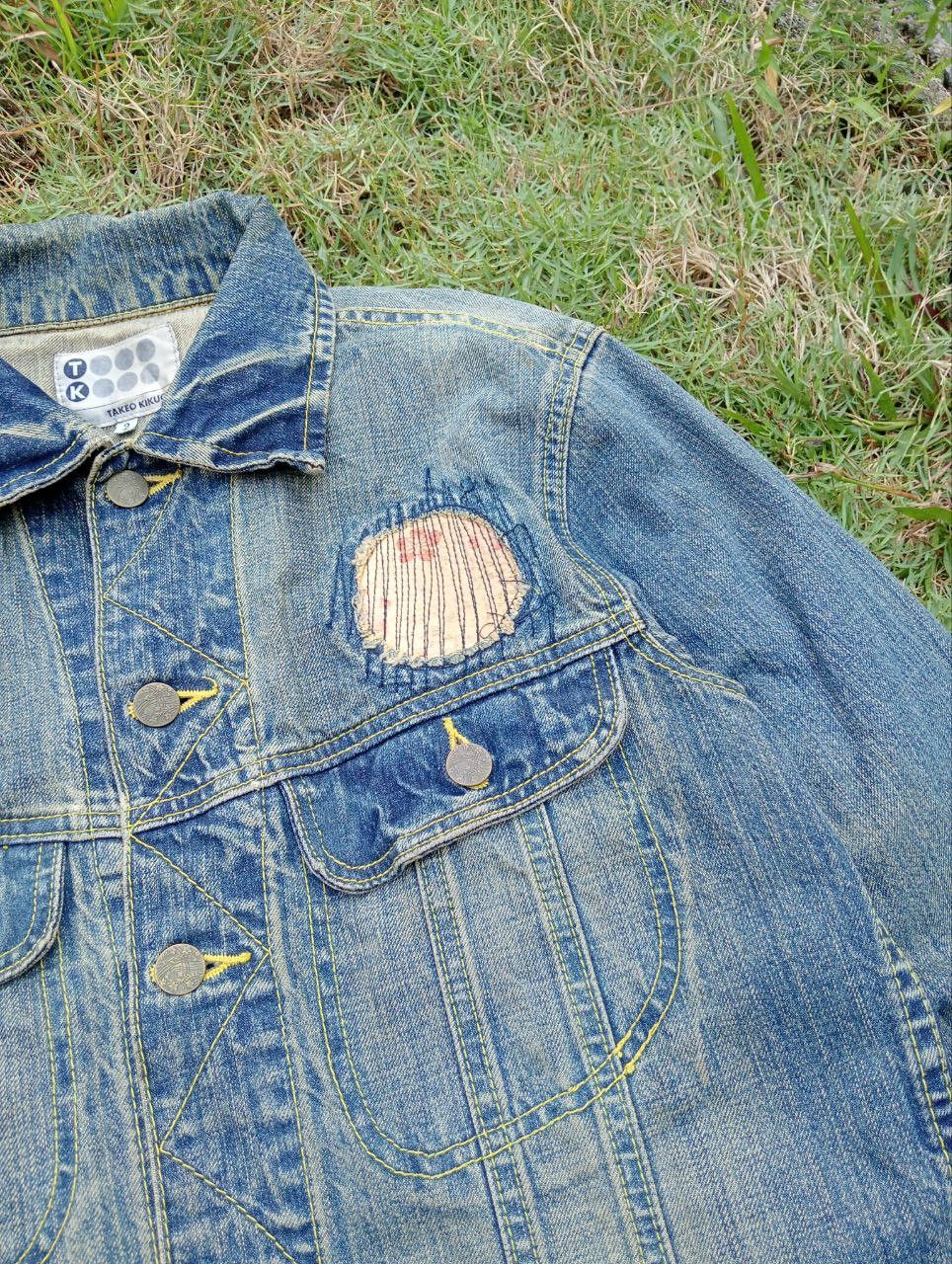 Takeo Kikuchi TAKEO KIKUCHI JAPAN PATCHWORK BLUE DENIM JACKET Size US M / EU 48-50 / 2 - 8 Thumbnail