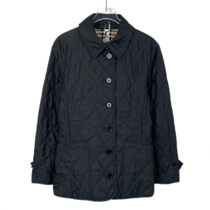 Burberry Burberry Black Diamond Check Lapel Cotton Coat Size US M / EU 48-50 / 2 - 1 Thumbnail