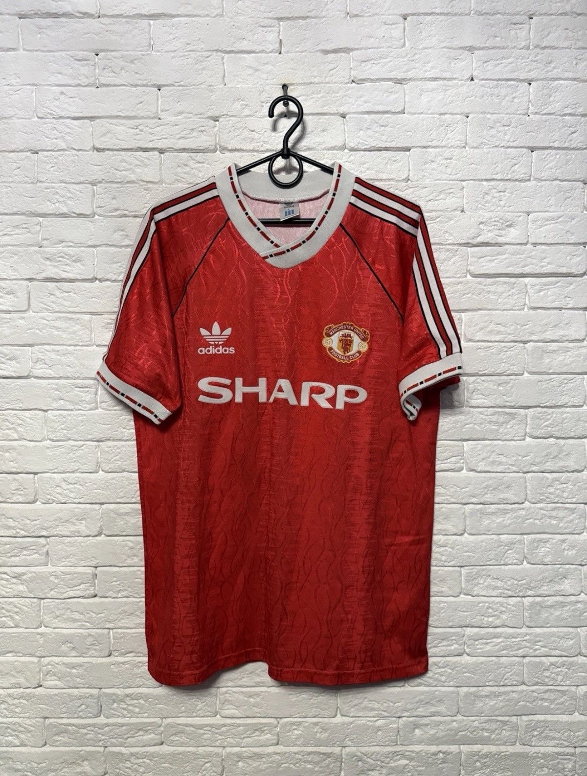 Adidas Rare Vintage Adidas Manchester United 1986-1988 Jersey Home Size US L / EU 52-54 / 3 - 1 Thumbnail