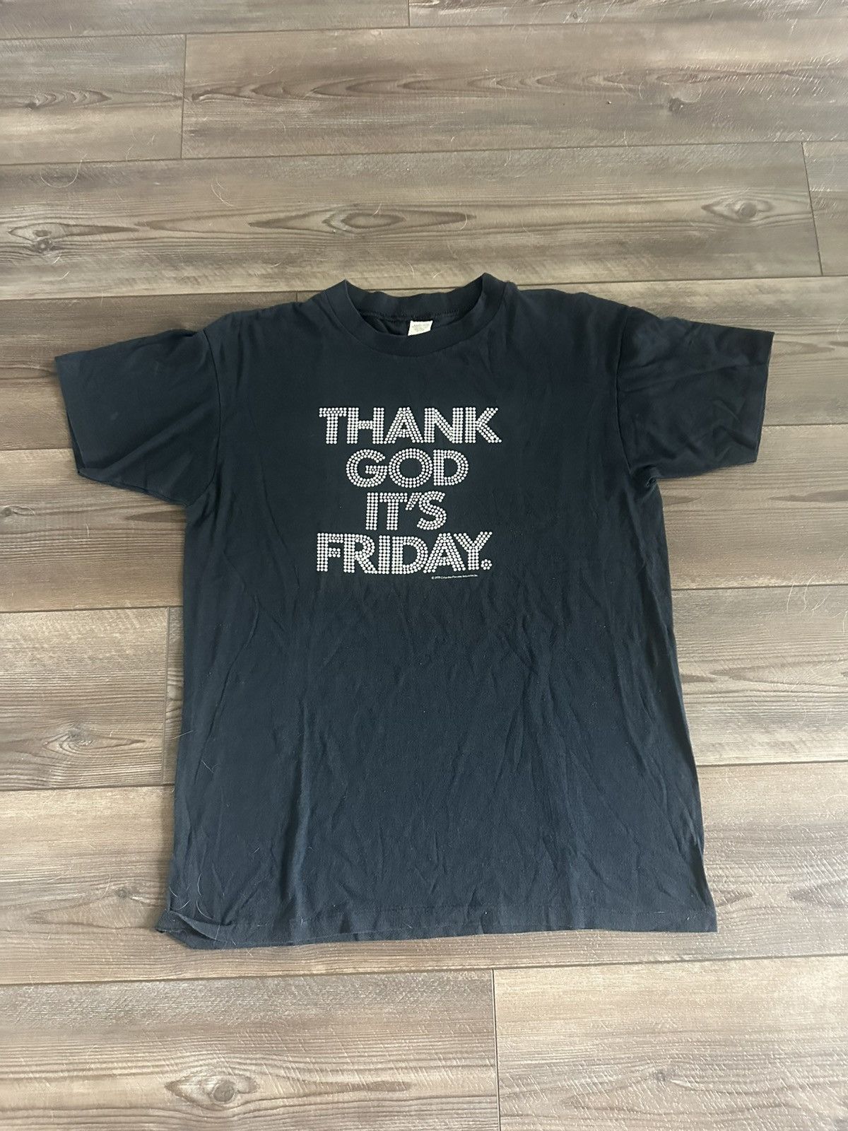 Vintage RARE 1978 Vtg Thank God It's Friday Movie Promo Shirt Motown Size US XL / EU 56 / 4 - 1 Thumbnail
