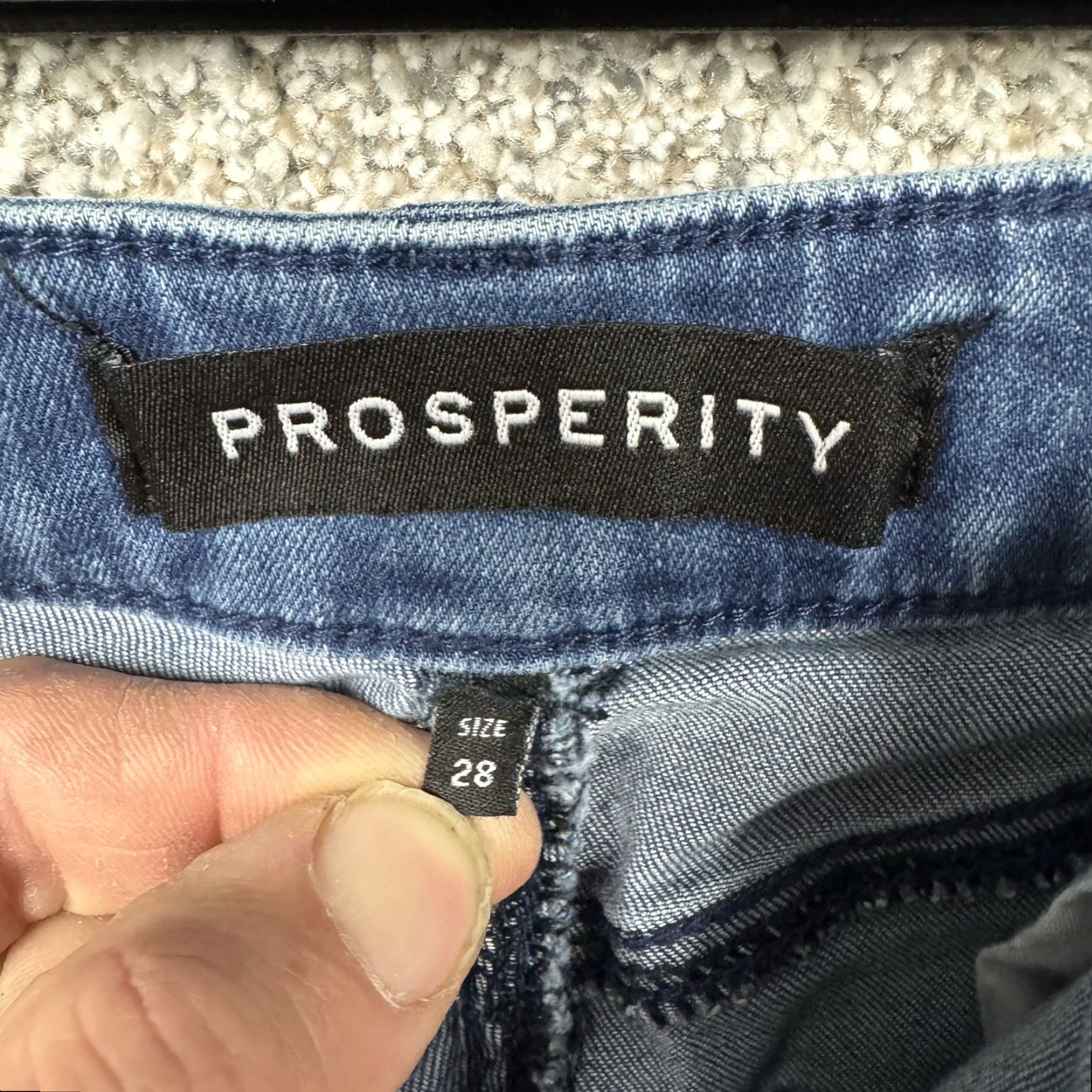 Denime Prosperity Jeans Women 28 Blue Denim Skinny Leg Stretch Clean Girl 90s Retro Hip Hop Vintage No Size 28" / US 6 / IT 42 - 7 Thumbnail