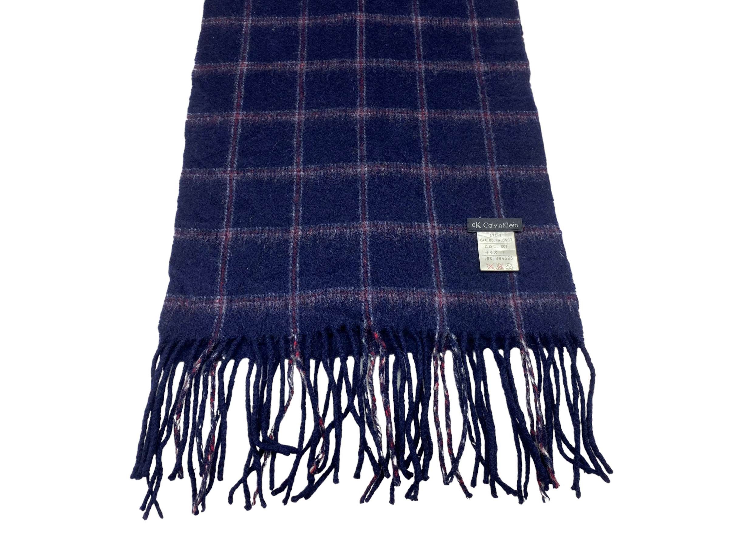Calvin Klein × Vintage Calvin Klein scarf Checkered Vintage Scarves Size ONE SIZE - 4 Thumbnail