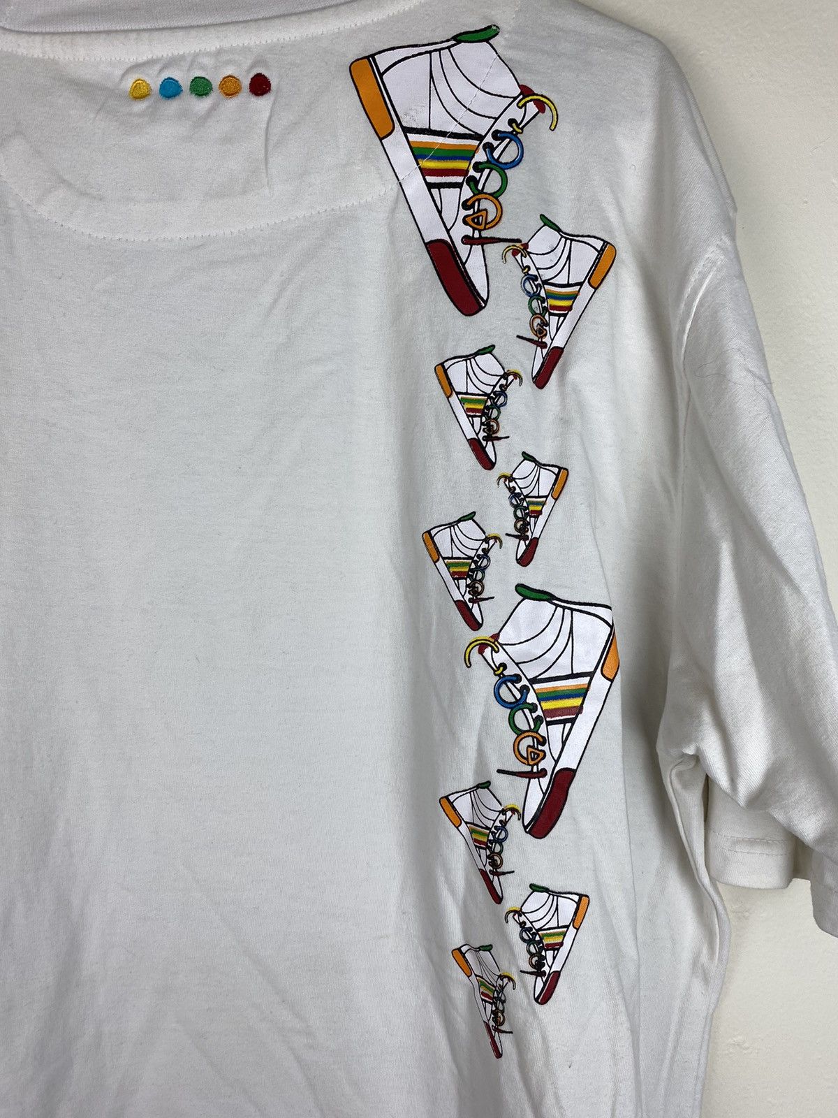Coogi × Vintage NWT Brand New Coogi Shoes Embroidered T shirt Tee White y2k Size US L / EU 52-54 / 3 - 13 Thumbnail