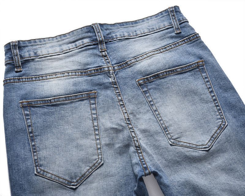 Japanese Brand × Jean Blue washed slim high street stretch jeans y2k Size US 32 / EU 48 - 5 Thumbnail