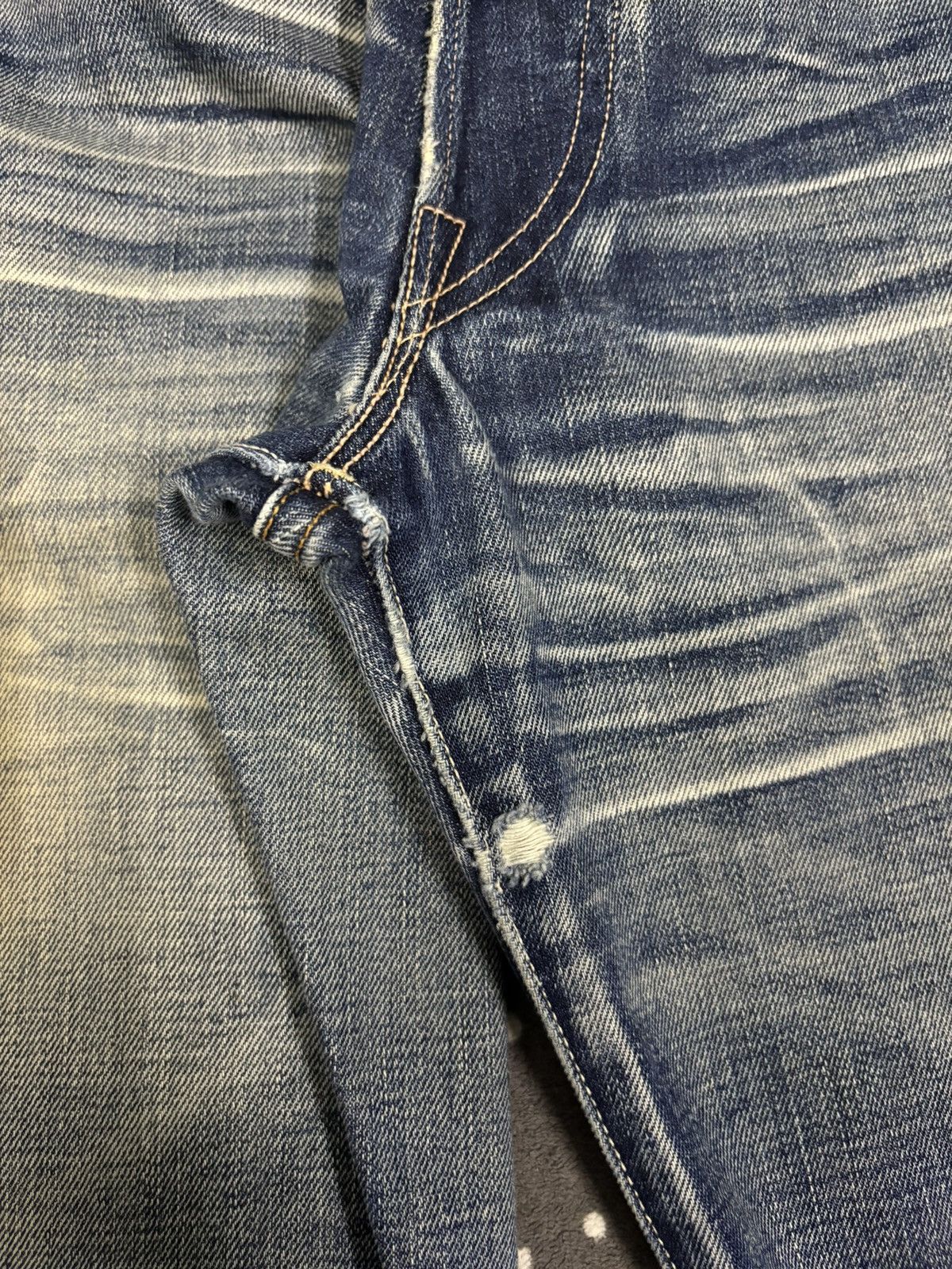 Levi's Vintage 70s Levis 501XX Big E Selvedge Mud Wash Jeans Repro Size US 31 - 18 Thumbnail