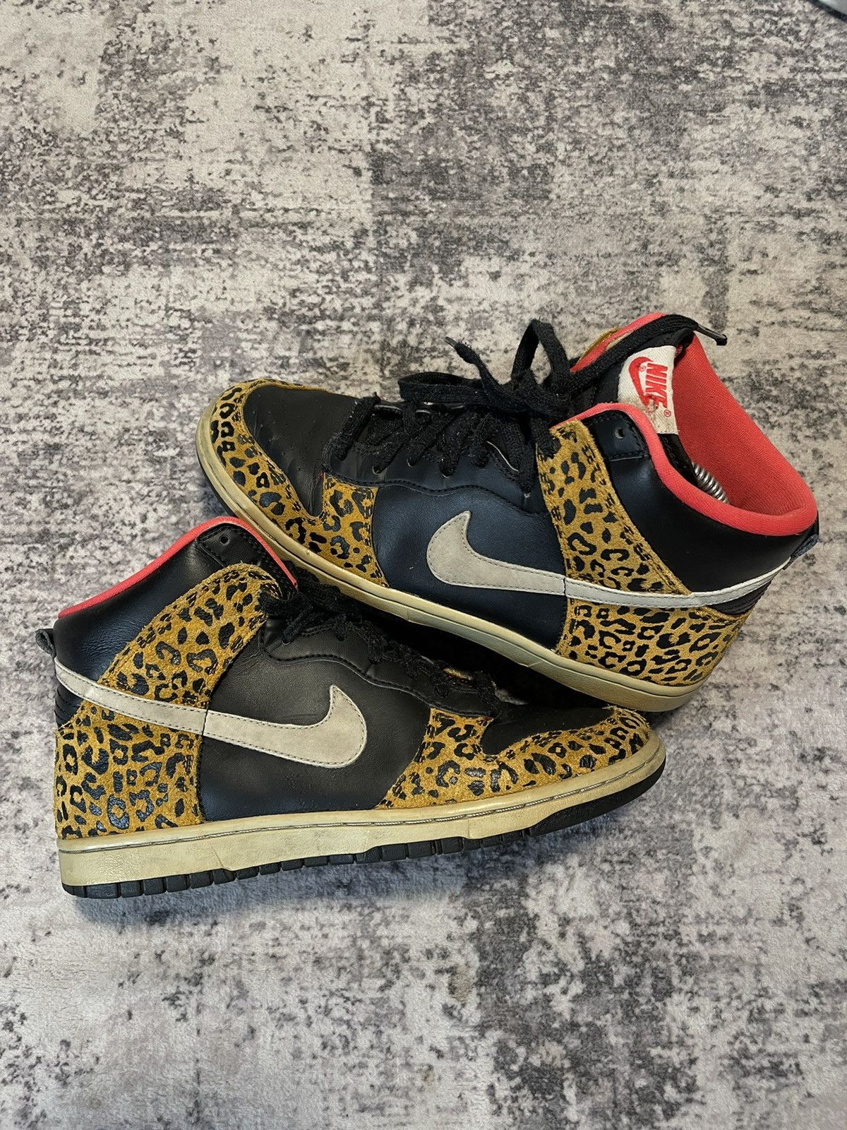 Nike Nike Dunk rare leopard animal print Size US 10 / IT 40 - 1 Thumbnail