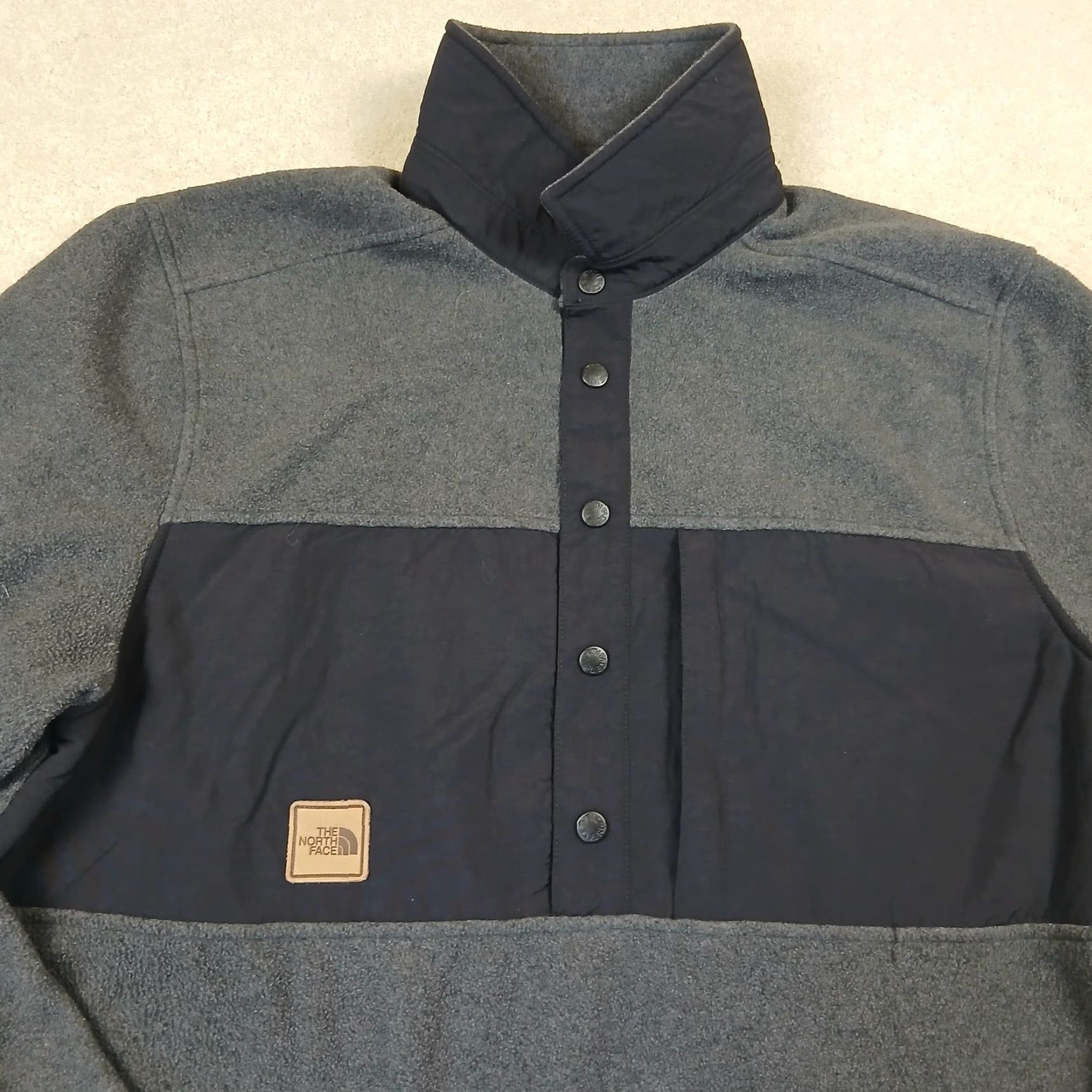 The North Face The North Face Davenport Pullover Fleece Jacket Men XL Gray Outdoor Size US XL / EU 56 / 4 - 3 Thumbnail