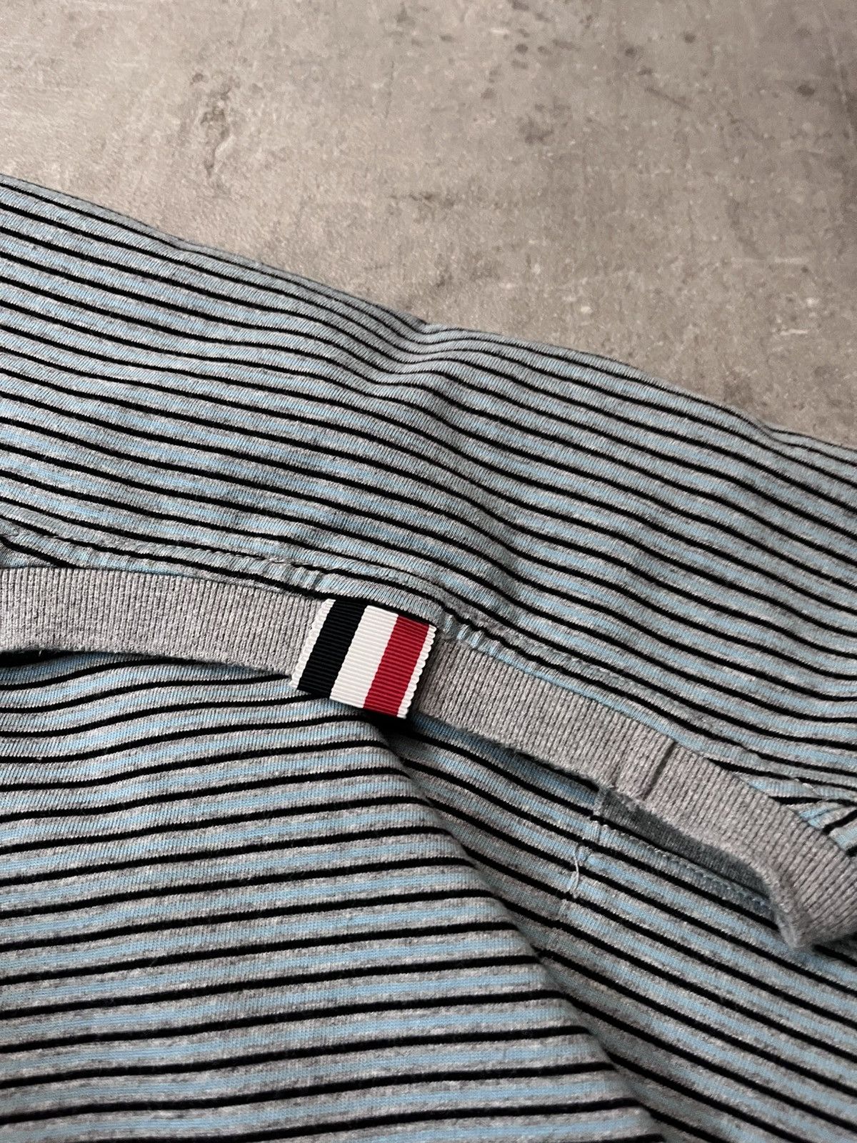 Thom Browne striped pocket T-shirt cotton
