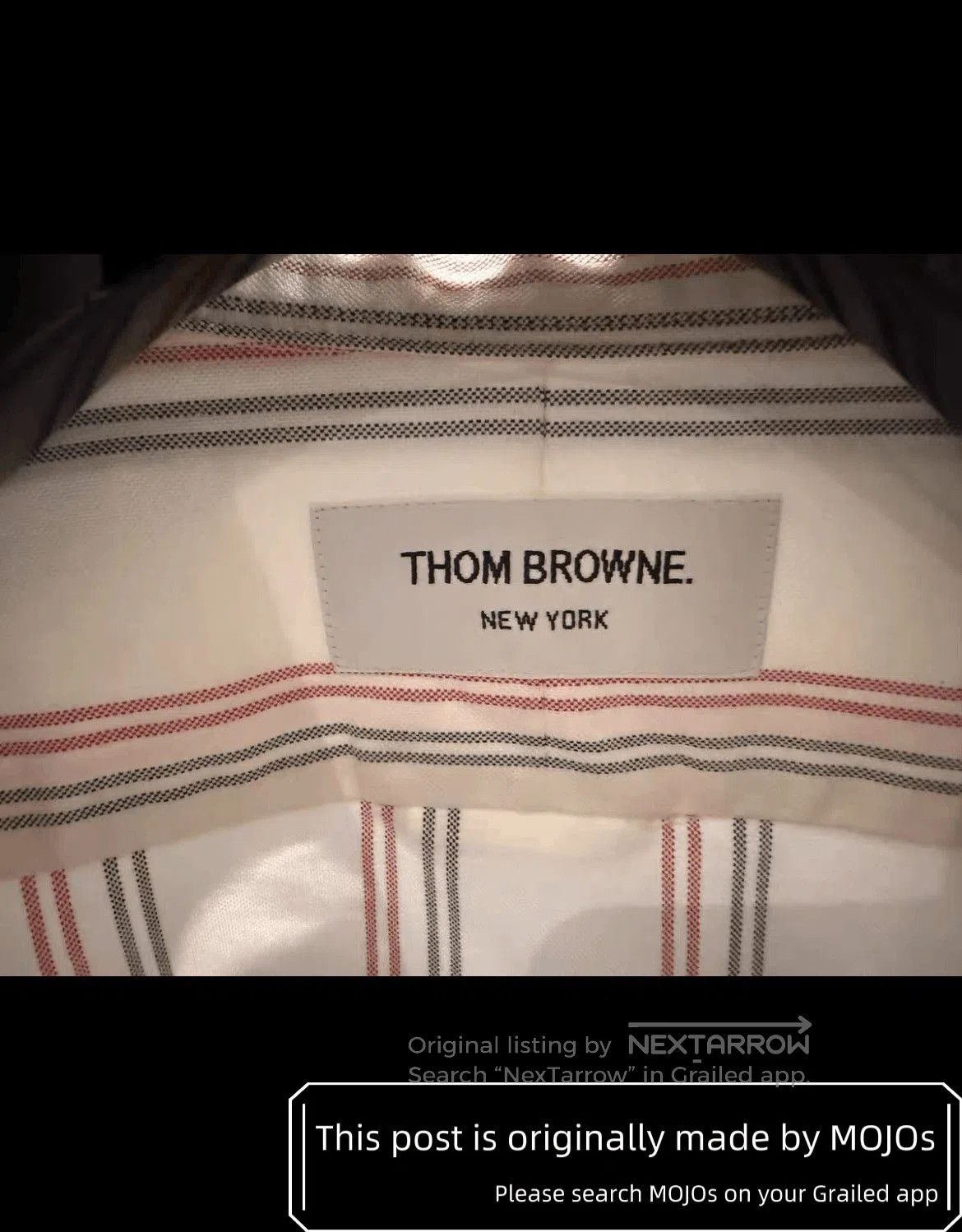 Thom Browne Sz 2 Thom Browne Double Sleeves Stripe Pattern White Shirt. Size US M / EU 48-50 / 2 - 3 Thumbnail