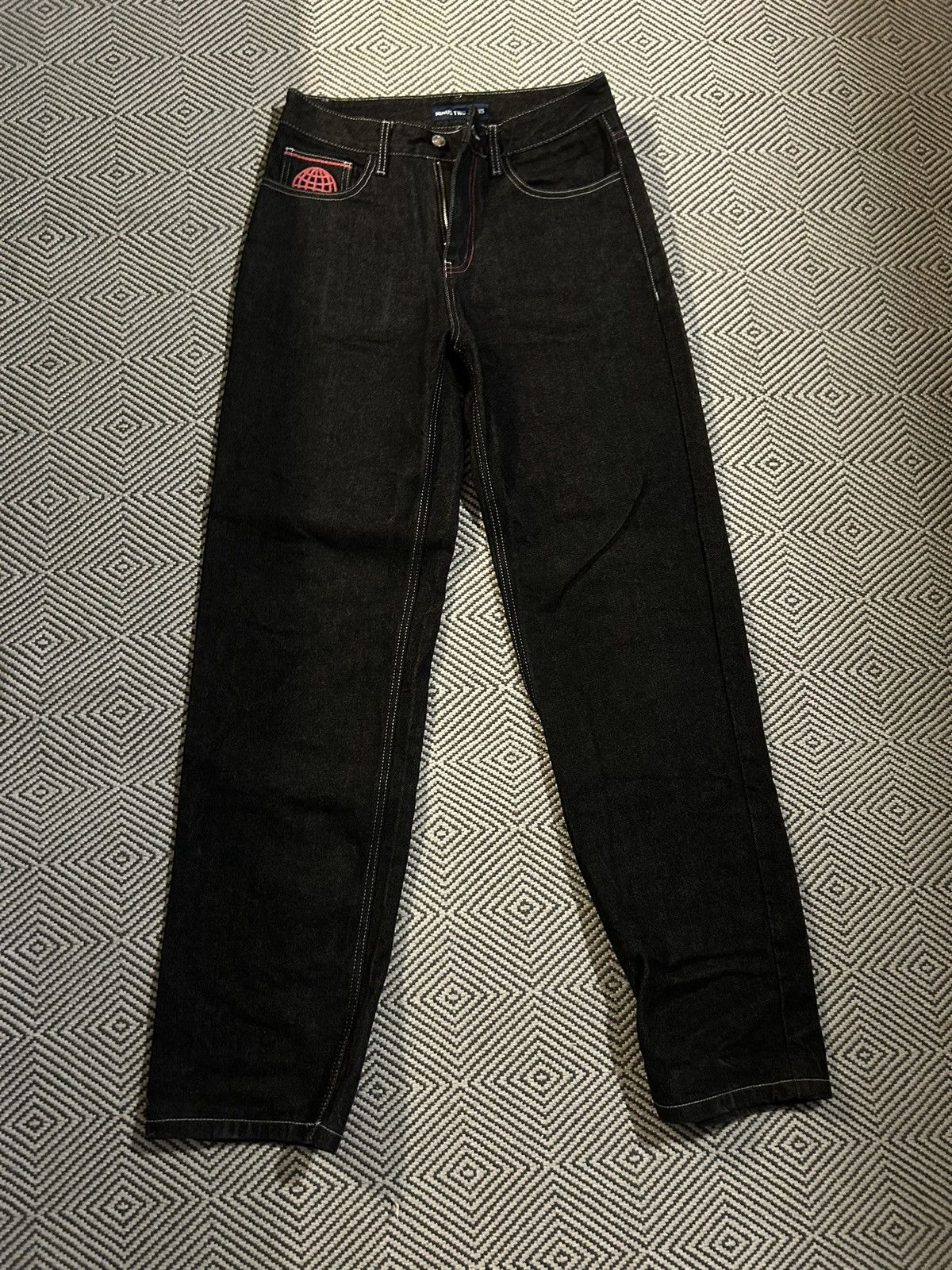 Japanese Brand Minus two y2k jeans multipocket pink color | Grailed