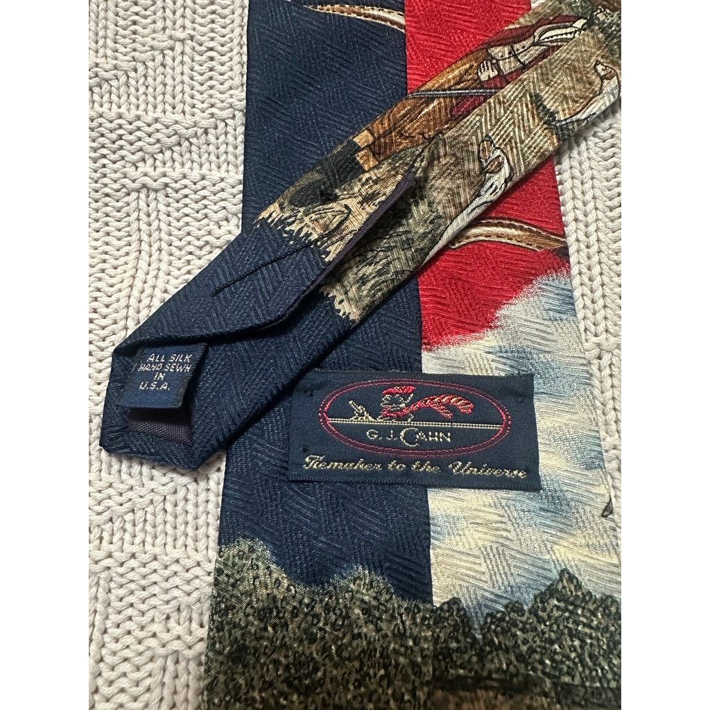 Vintage Vintage pheasant hunting motif silk tie Size ONE SIZE - 2 Thumbnail